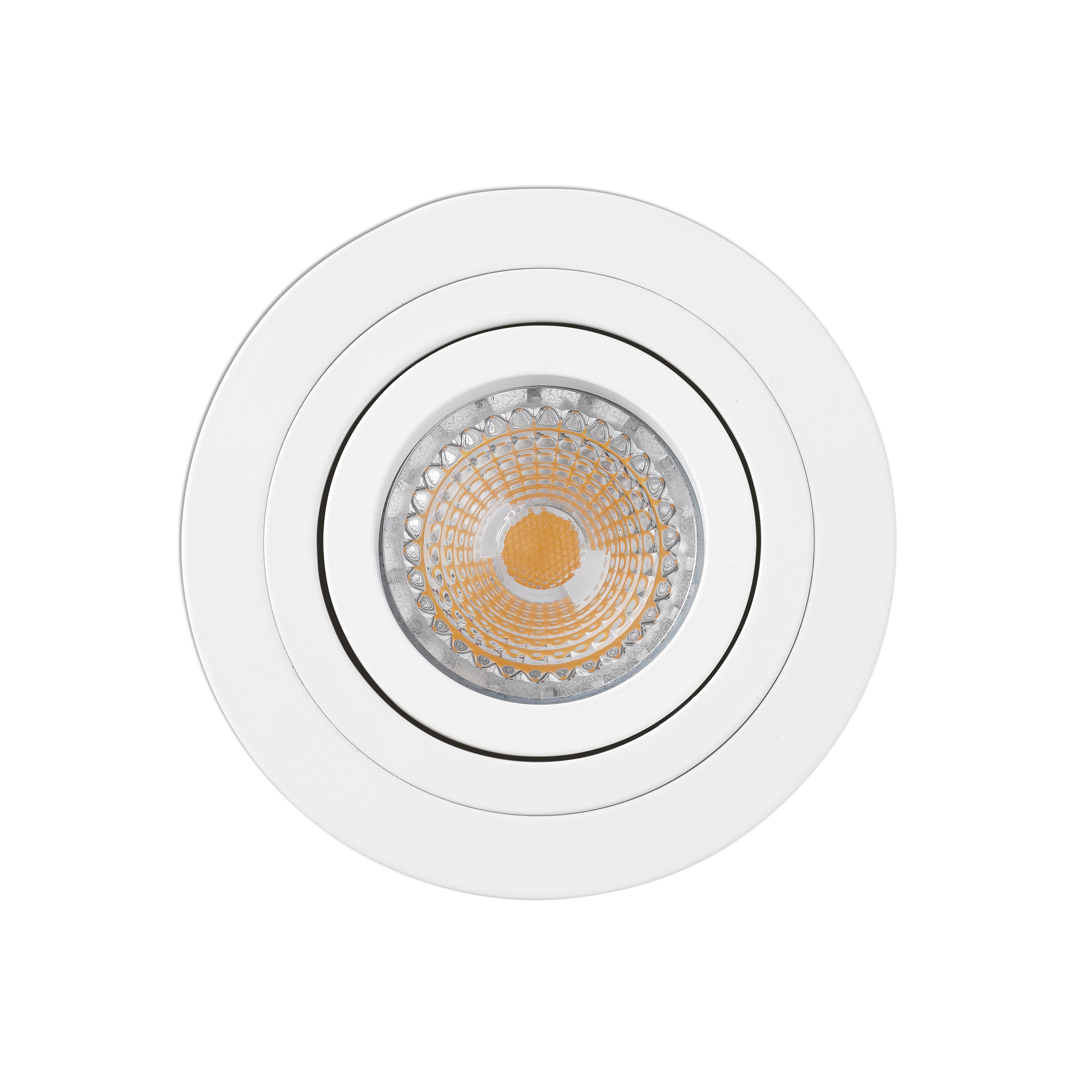 Faro Radon - spot encastré - Ø 92 mm, Ø 80 mm encastré - blanc mat