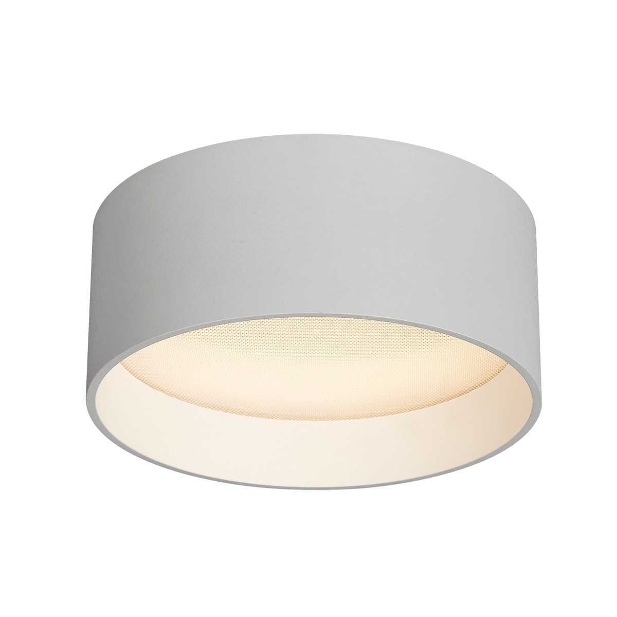 VK Lighting Mos - plafonnier d'extérieur - Ø 18,5 x 8 cm - LED 17W incl. - IP44 - blanc