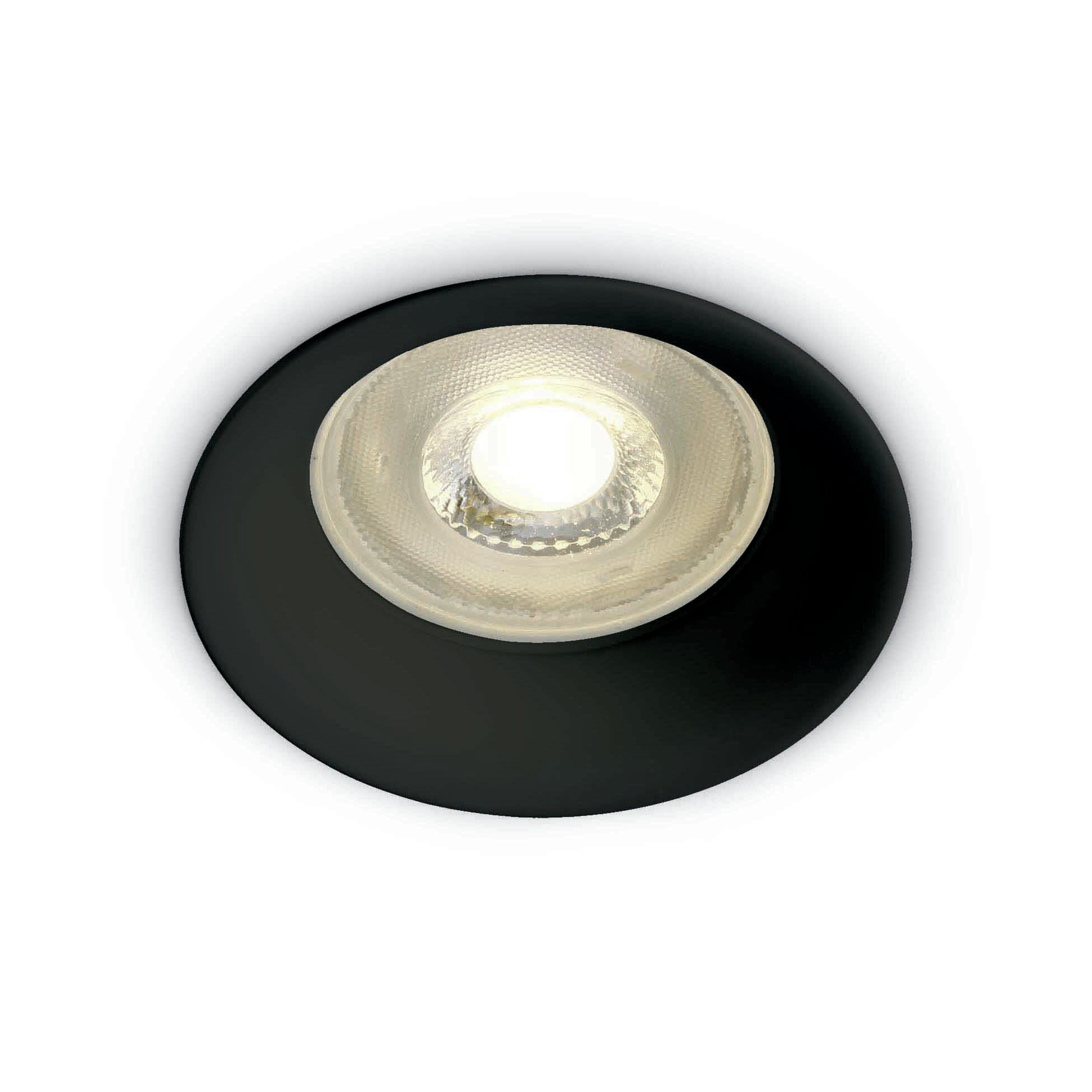 ONE Light - spot encastrable - Ø 69 mm, Ø 62 mm encastrable - noir — vue 3