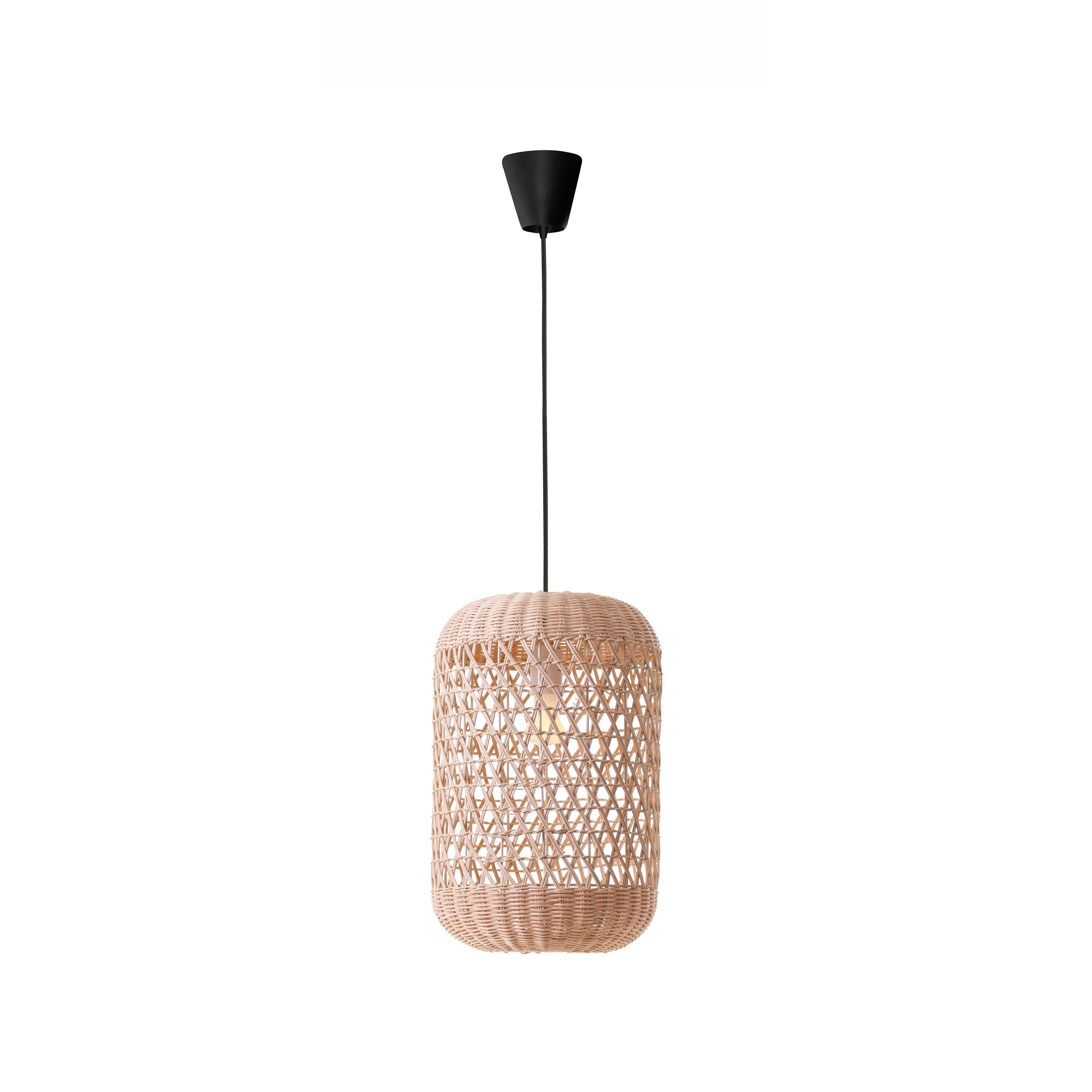Nova Luce Aurora - lampe suspendue - Ø 24,5 x - brun et noir