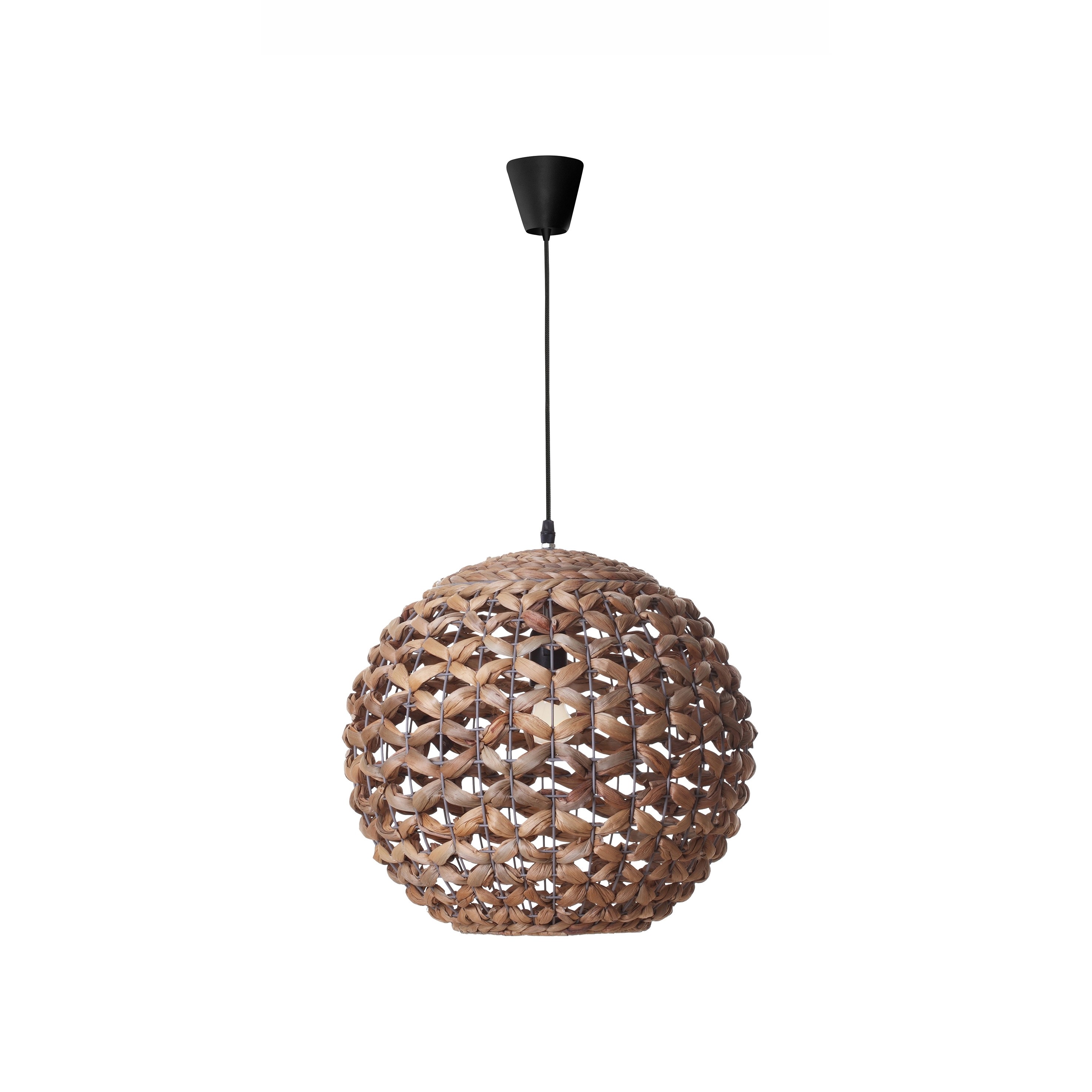 Nova Luce Griffin - lampe suspendue - Ø 50,5 x - brun et noir