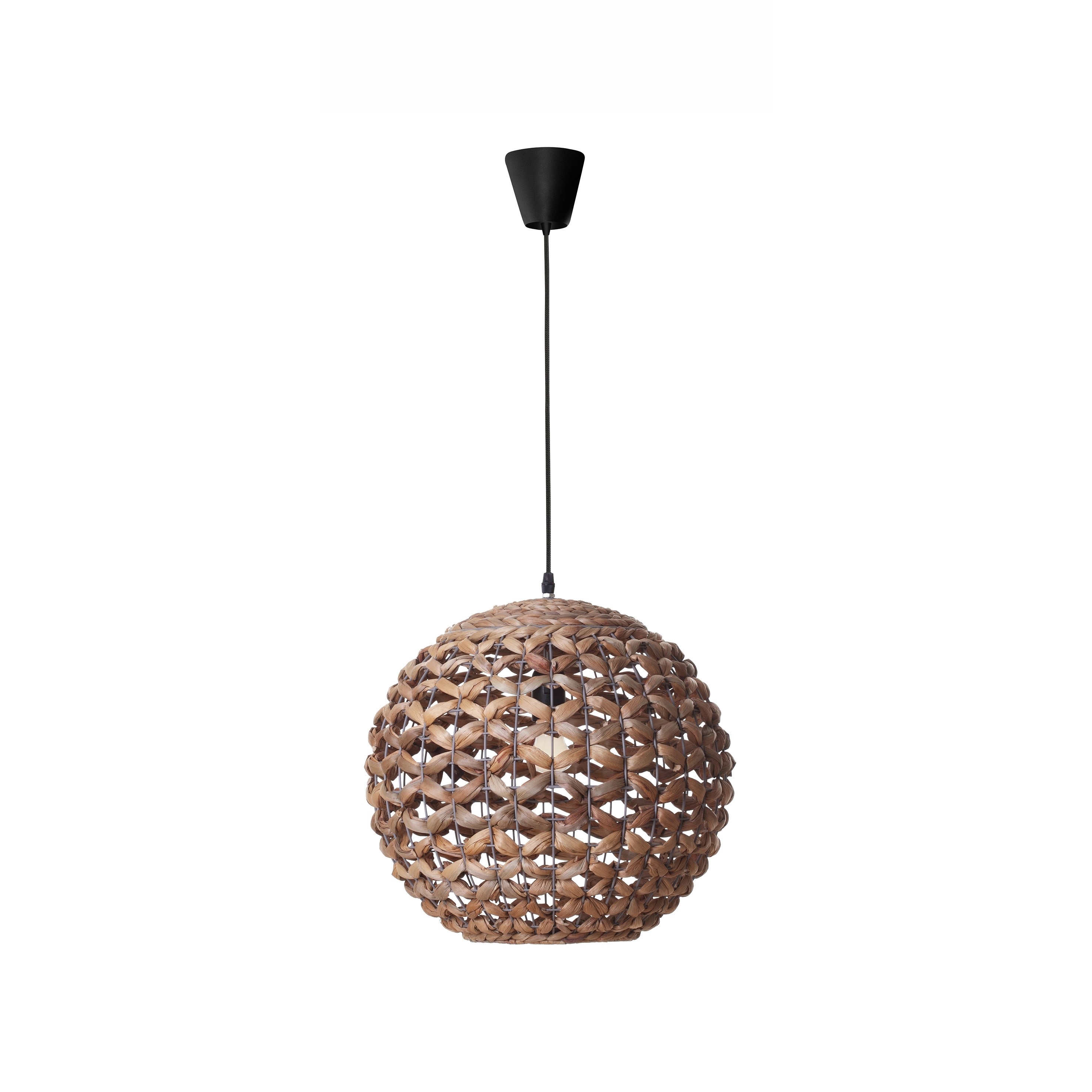 Nova Luce Griffin - lampe suspendue - Ø cm - brun et noir