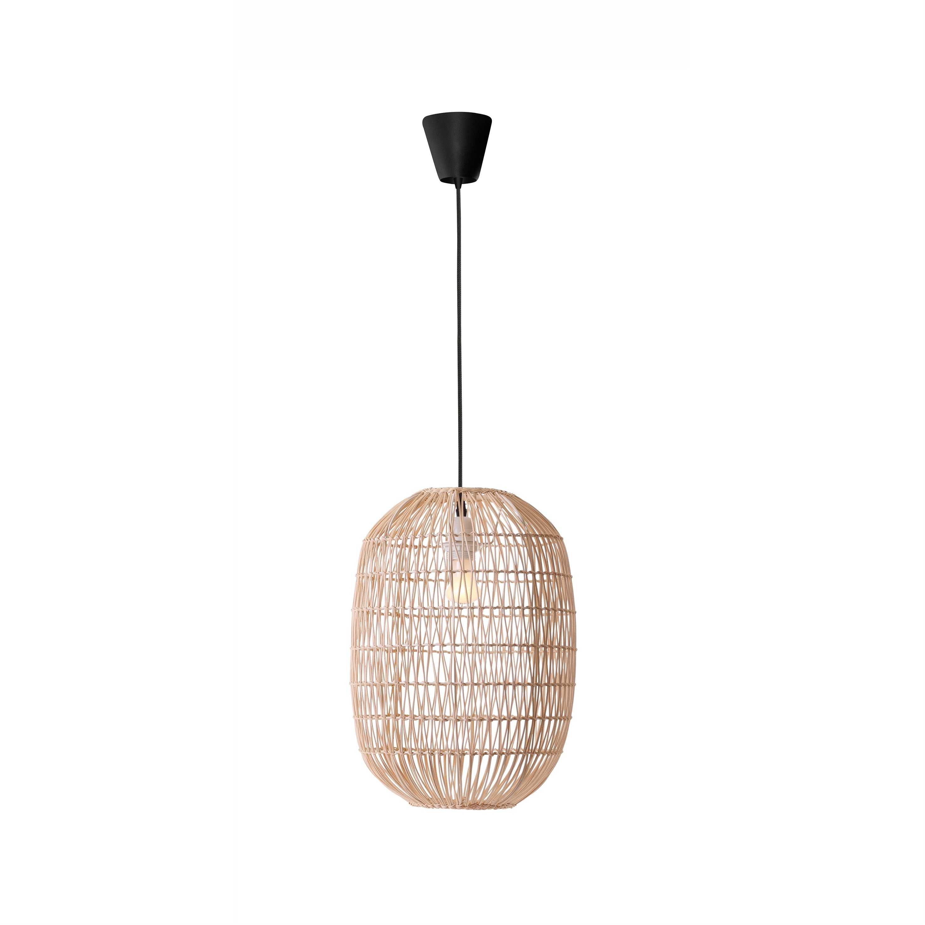 Nova Luce Melody - lampe suspendue - Ø cm - brun et noir