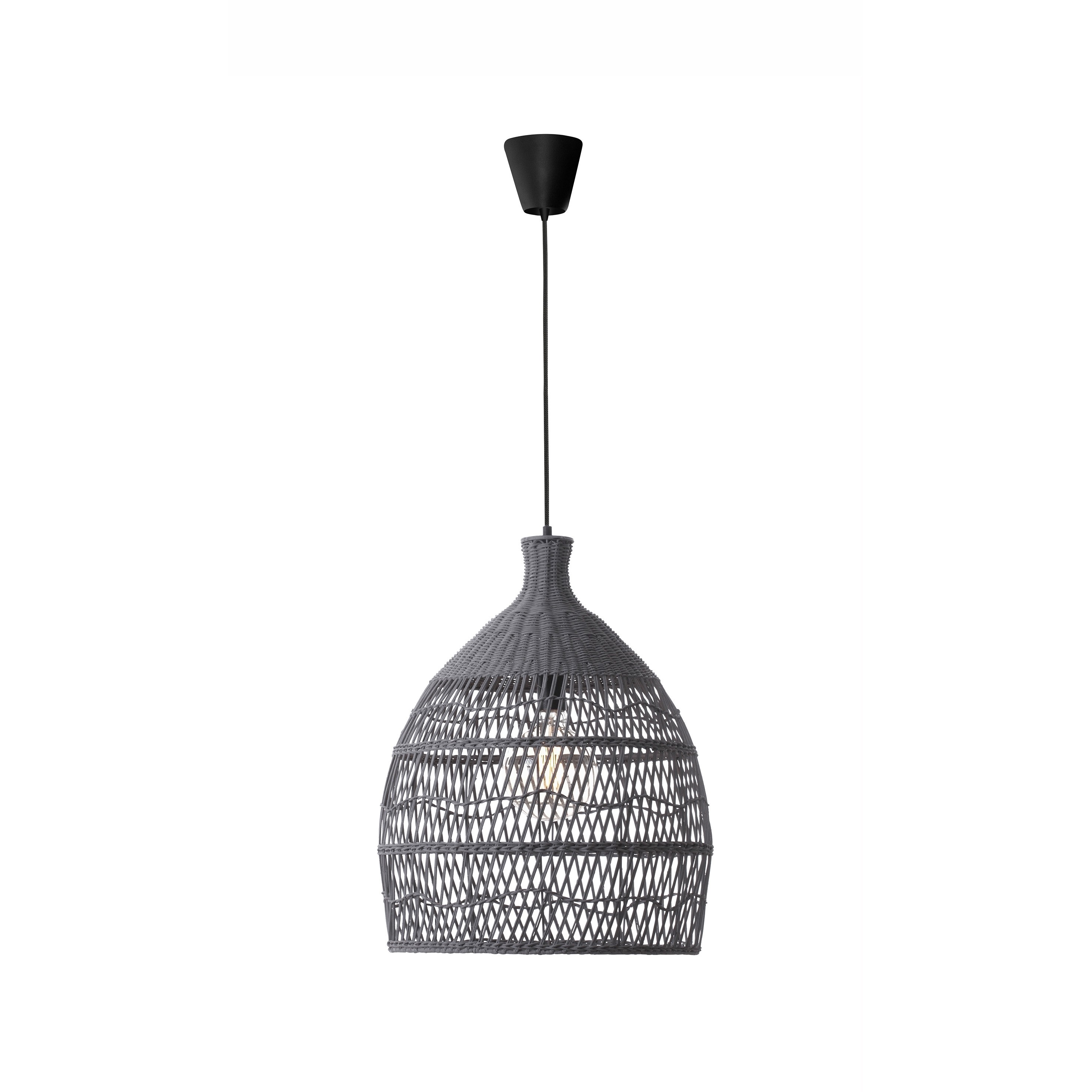 Nova Luce Destin - lampe suspendue - Ø cm - gris