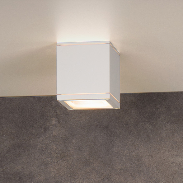 Lucide Aven - Spot en saillie - 9,3 x 9,3 x 9,6 cm - IP65 - blanc
