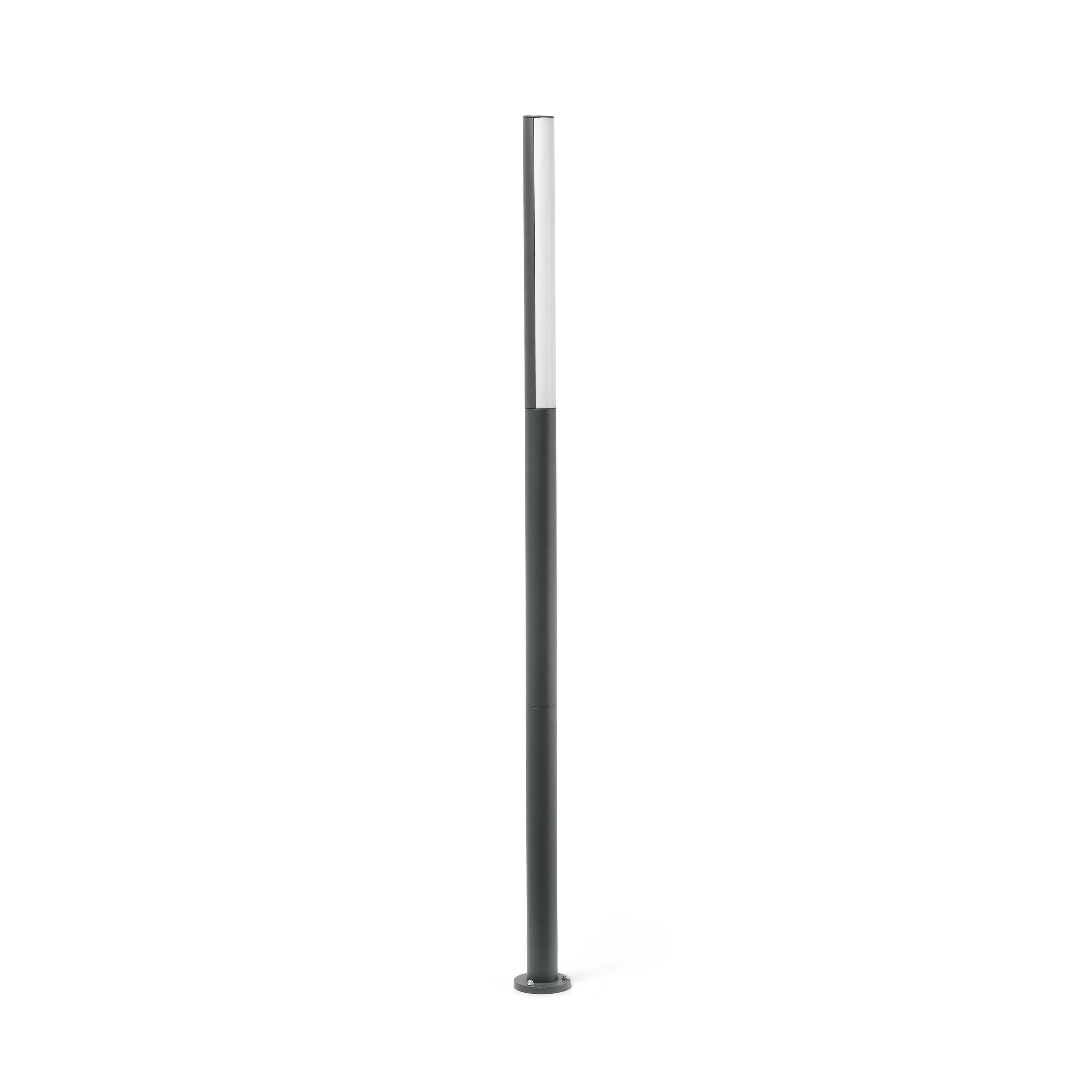Faro Beret - lampadaire - Ø 6,5 x - 16W LED inclus - IP54 - gris foncé
