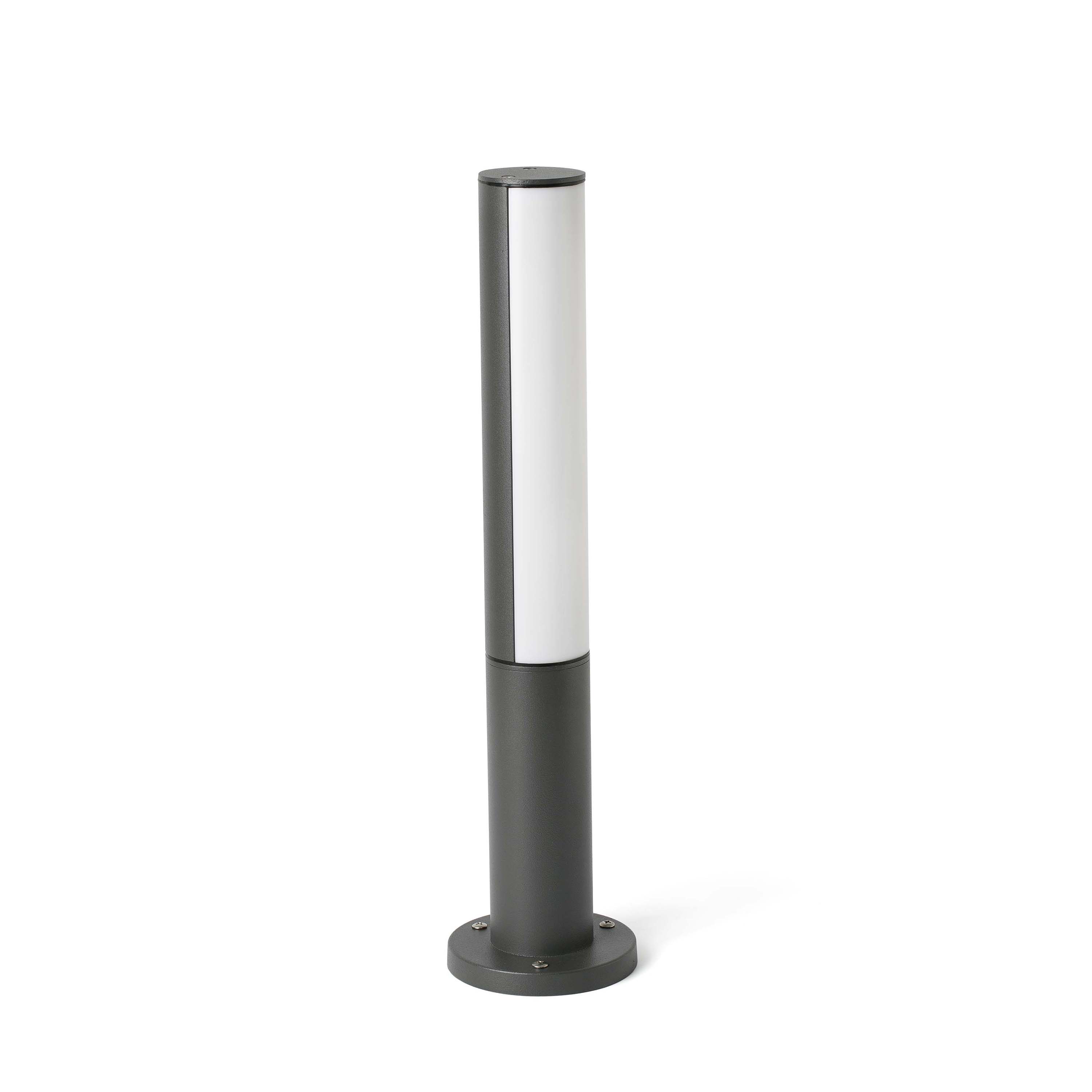 Faro Beret - lampe de jardin - Ø 11,5 x - 8W LED inclus - IP54 - gris foncé