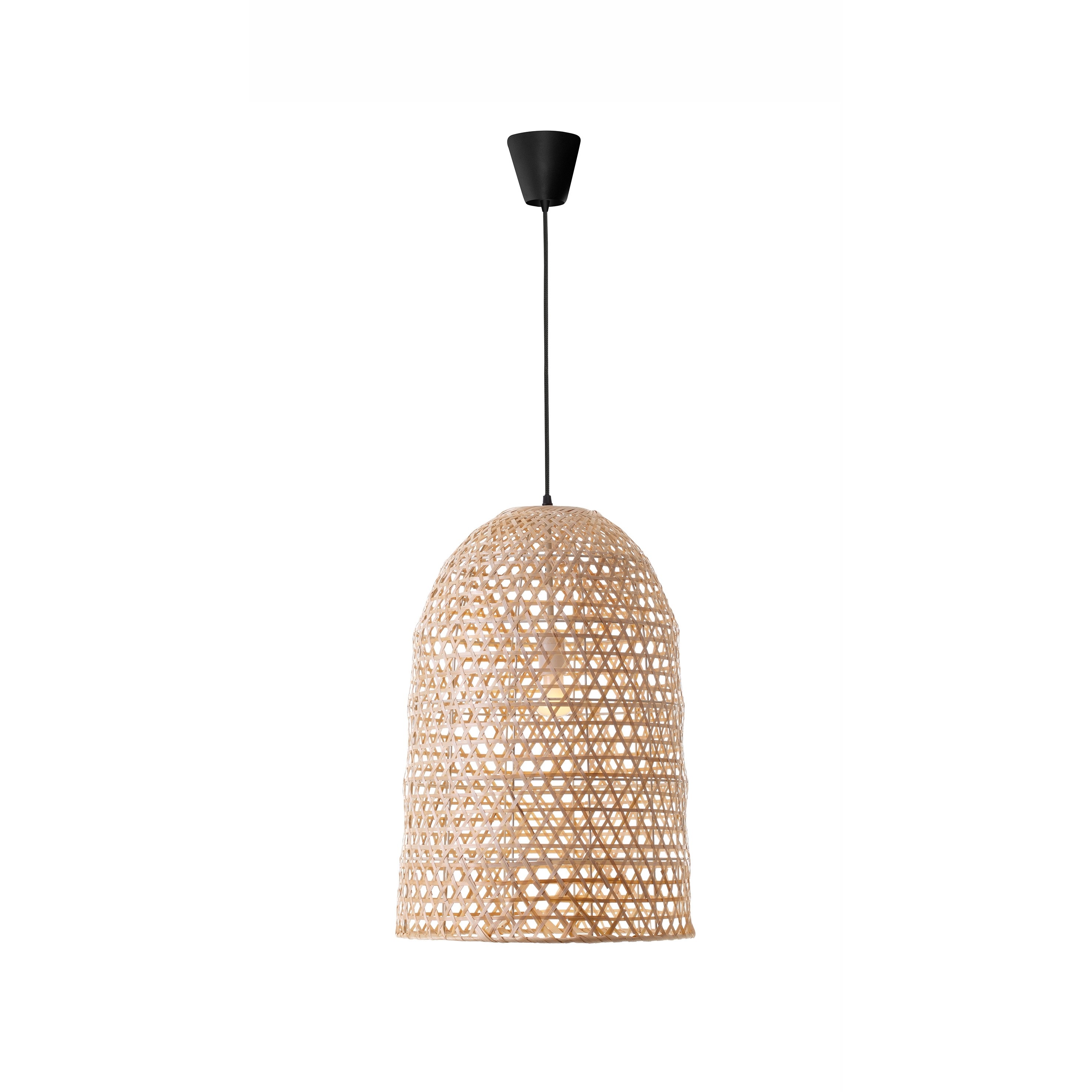Nova Luce Aurora - lampe suspendue - Ø 40,5 x - brun et noir