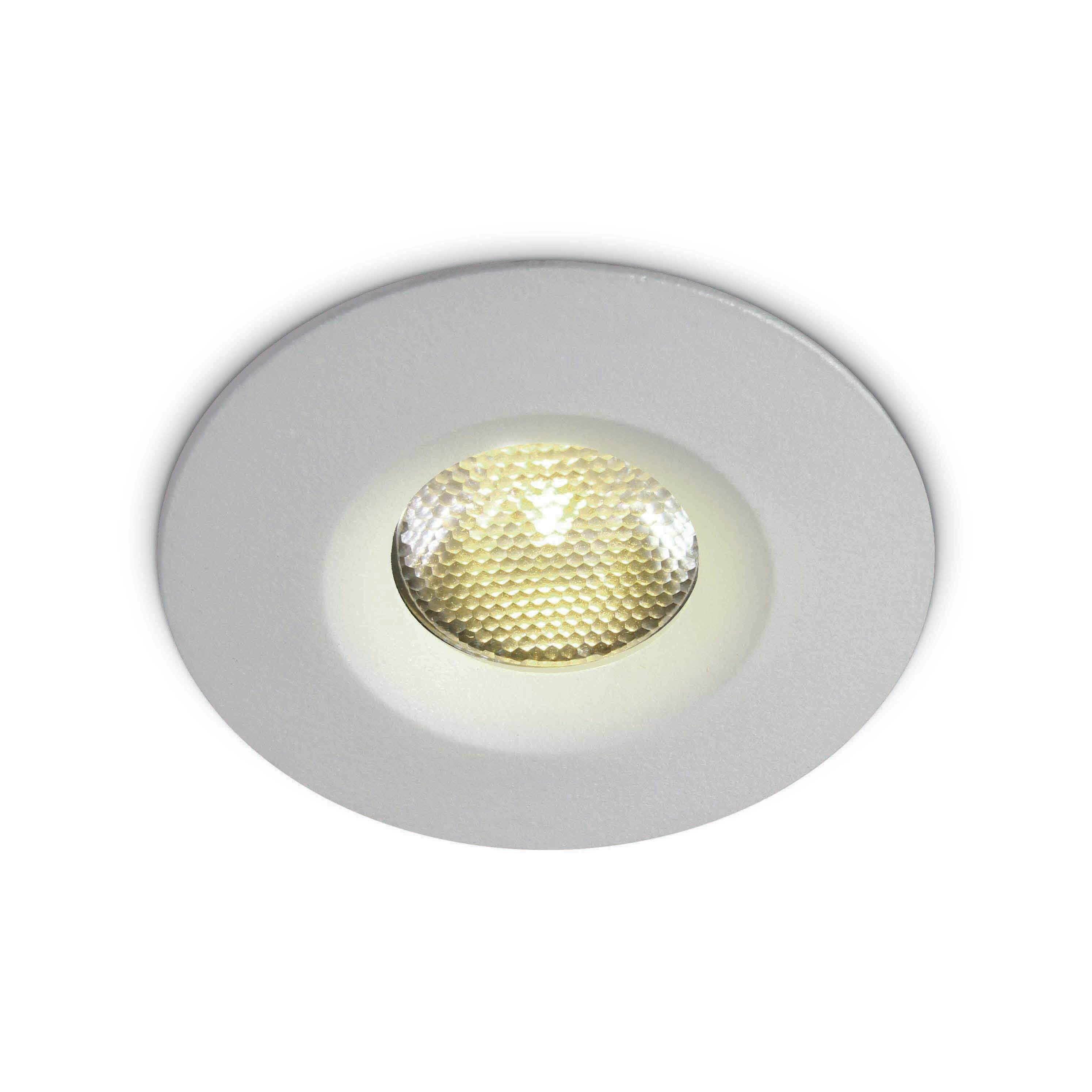 ONE Light - spot à encastrer - Ø 46 mm, Ø 38 mm encastré - 3W LED dimmable inclus - IP65 - blanc — vue 3