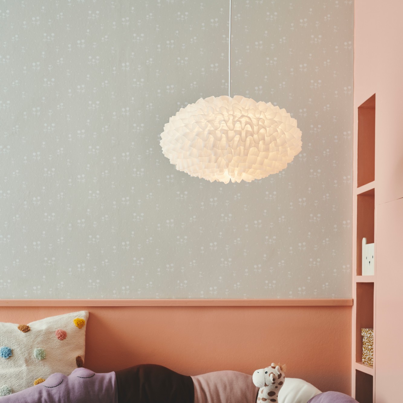 Nordlux Villo 30 - abat-jour en papier sans suspension - Ø cm - blanc