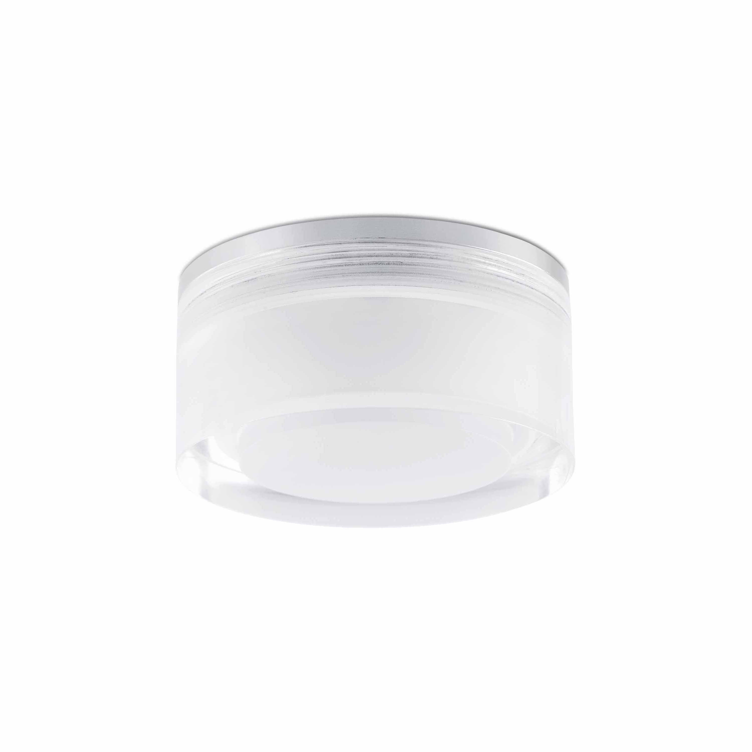 Faro Ebba - plafonnier/mural - Ø ,5 cm - 4W LED inclus - IP44 - argenté
