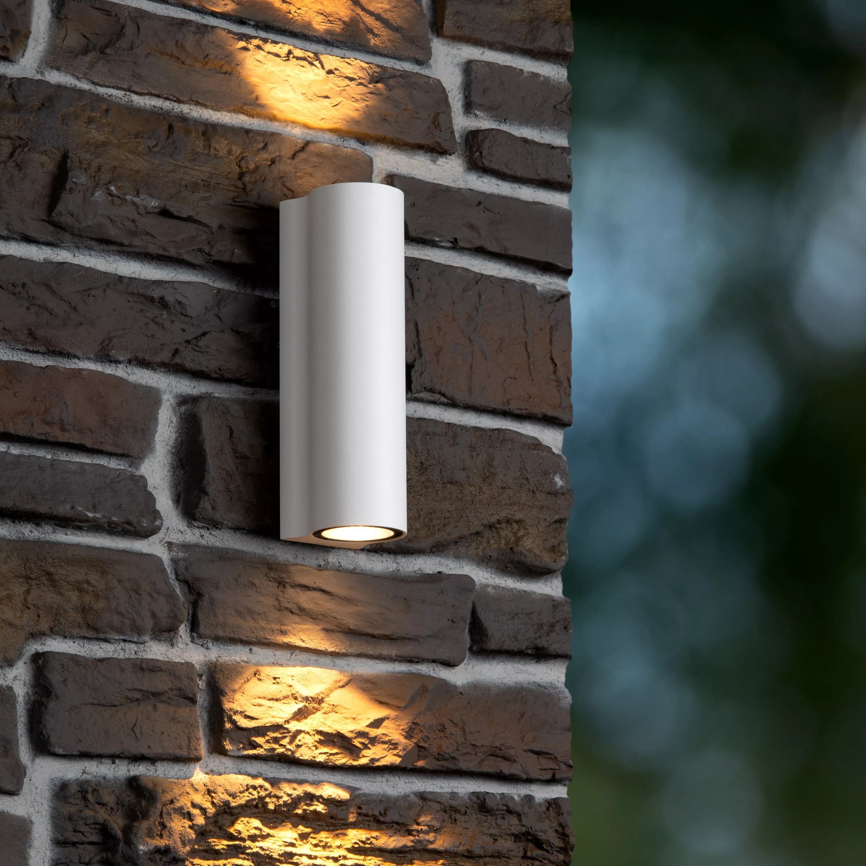 Lucide Akra - applique murale extérieure - 5,5 x 6,5 x - W LED inclus - IP54 - blanc