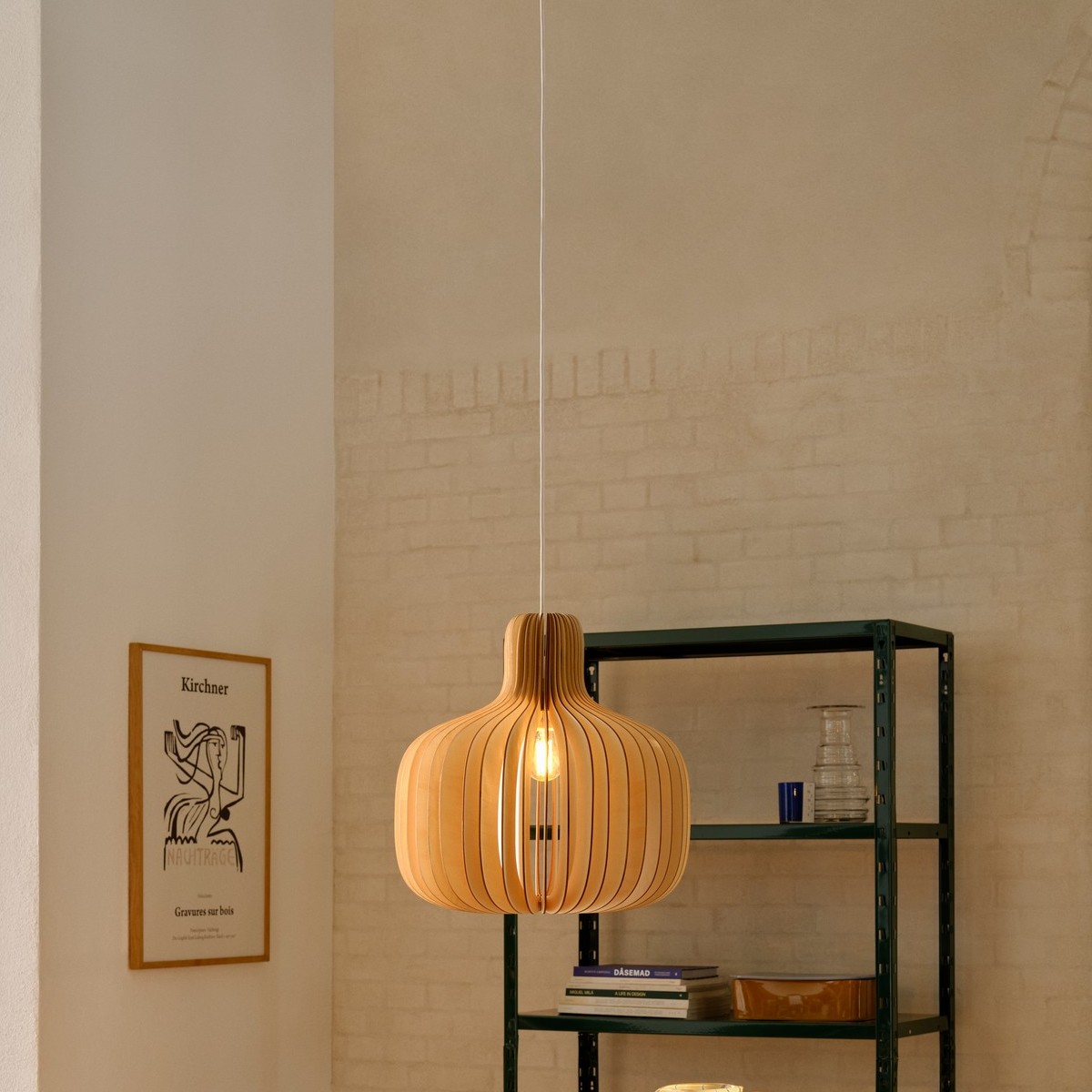 Nordlux Hazo 43 - lampe suspendue - Ø cm - nature