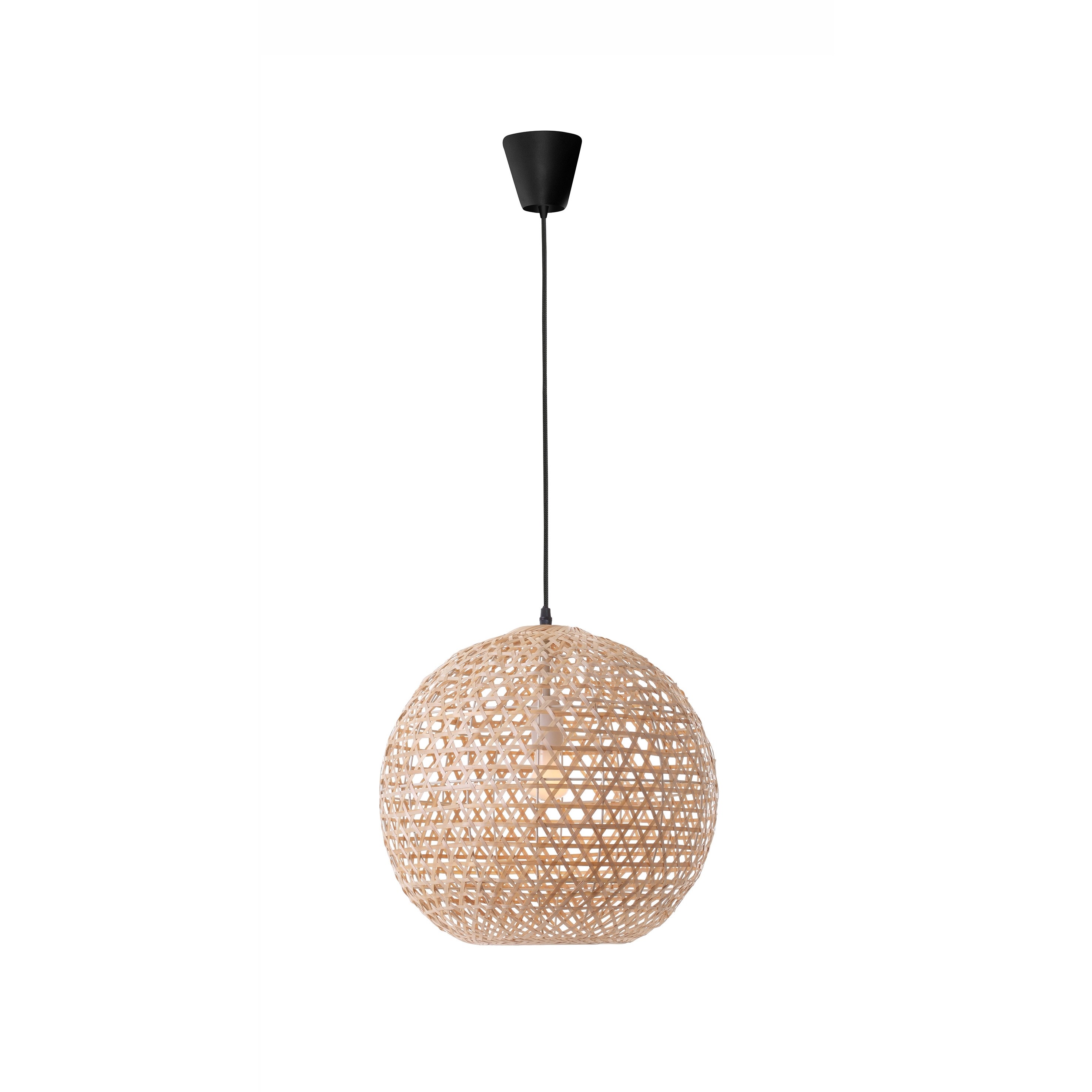 Nova Luce Melody - lampe suspendue - Ø cm - brun et noir