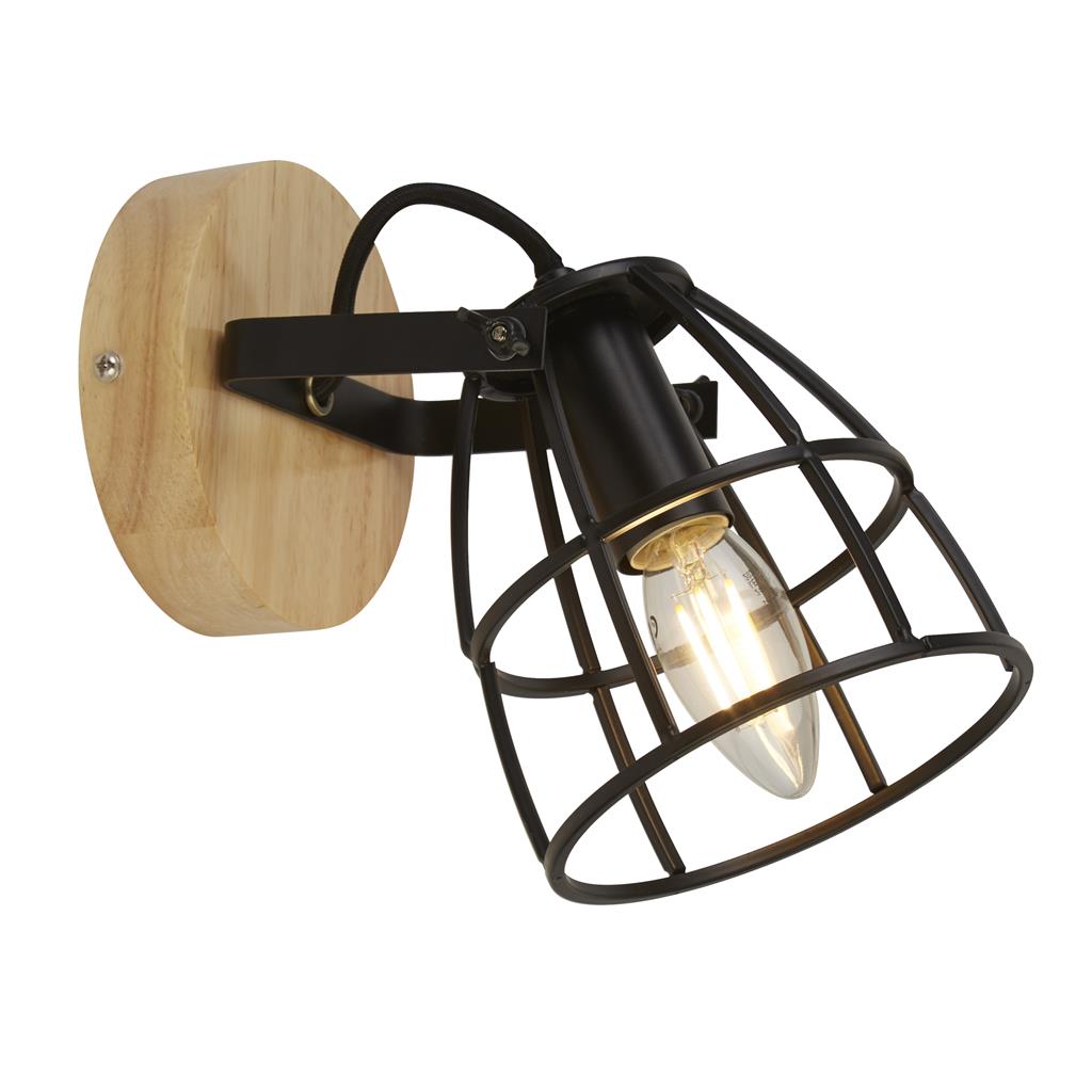 Searchlight Vision - applique murale - cm - noir mat
