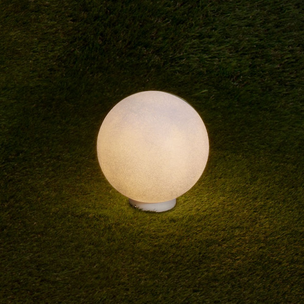 Nova Luce Moon - lampe de jardin sur piquet - Ø cm - IP65 - blanc