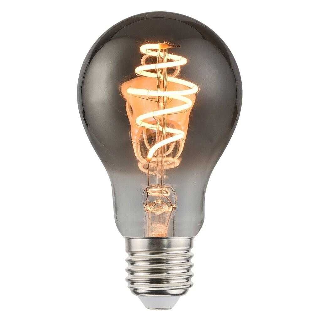 Nordlux Lampe à incandescence LED - Ø ,9 cm - E27 - 5W dimmable - 1800K - fumé