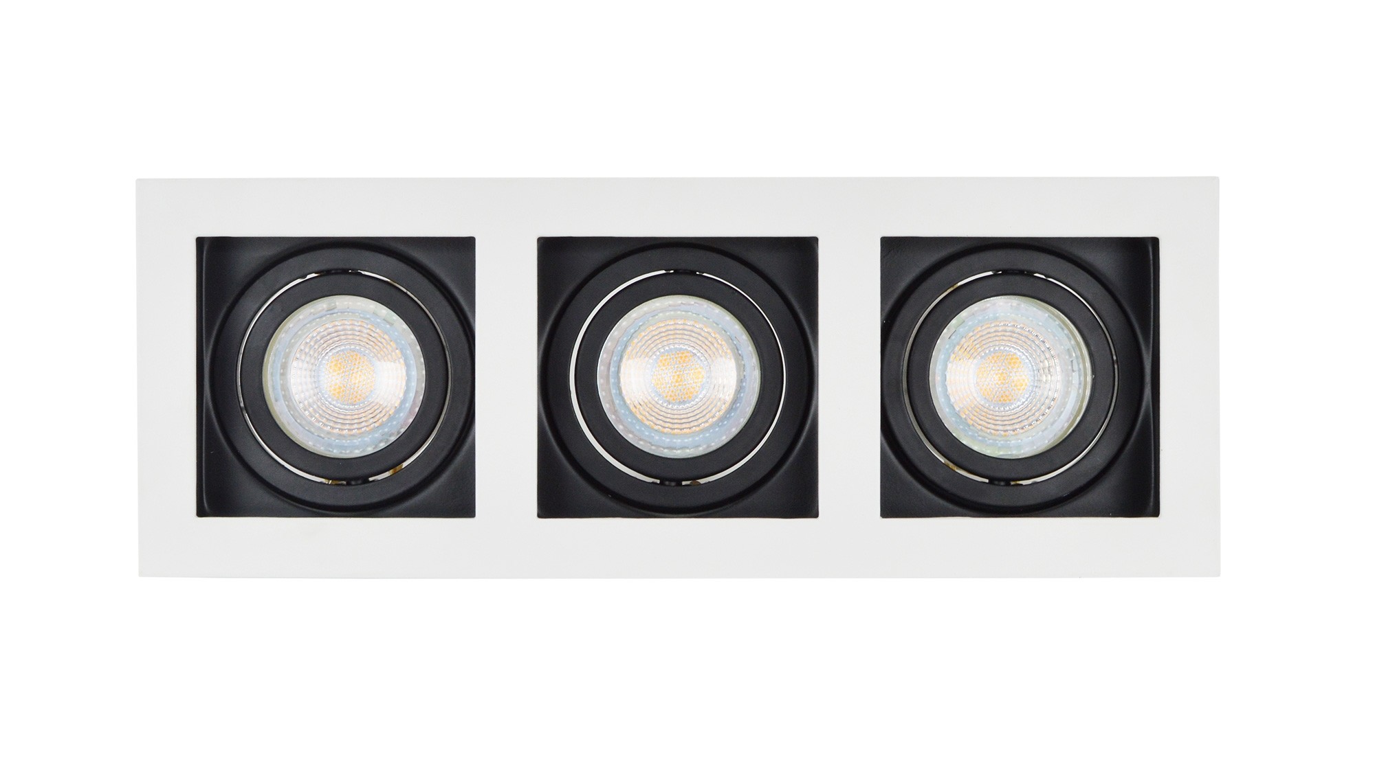 Projectlight Bloq 3 - spot encastrable - mm, mm encastrable - blanc et noir