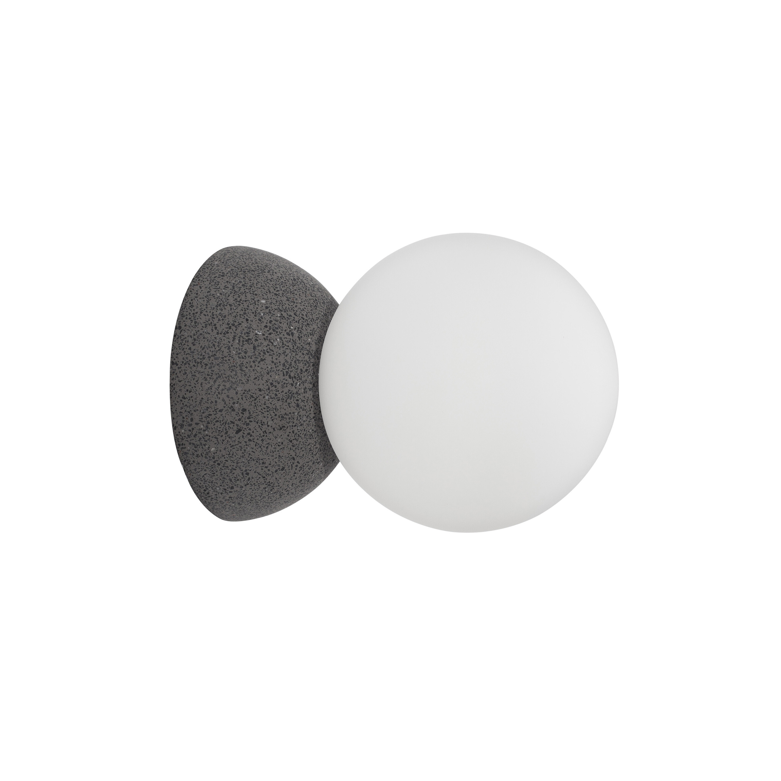 Nova Luce Zero - applique murale - x - gris et opale