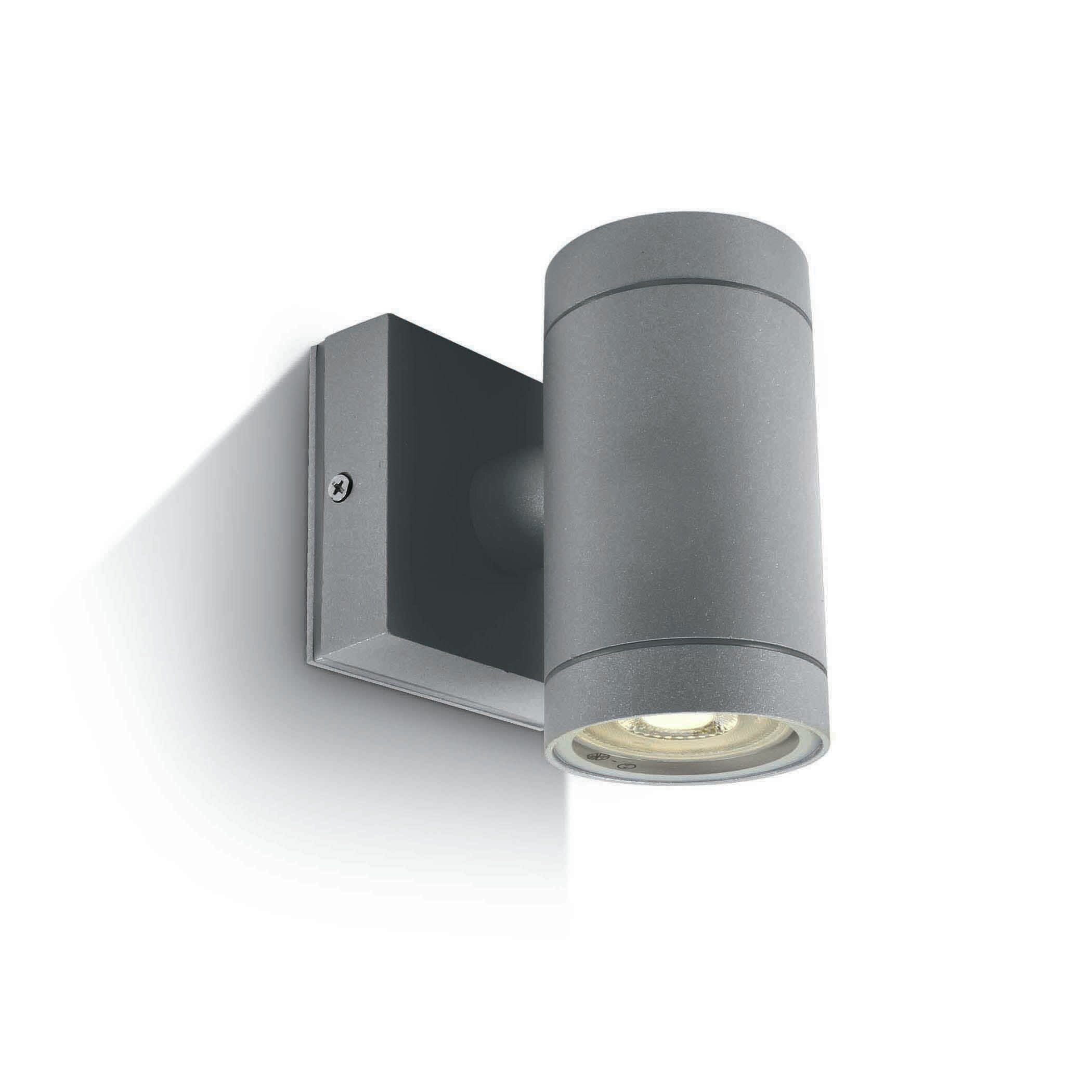 ONE Light Outdoor Cylinders - applique murale d"extérieur - 6,5 x 12,1 cm - IP54 - gris