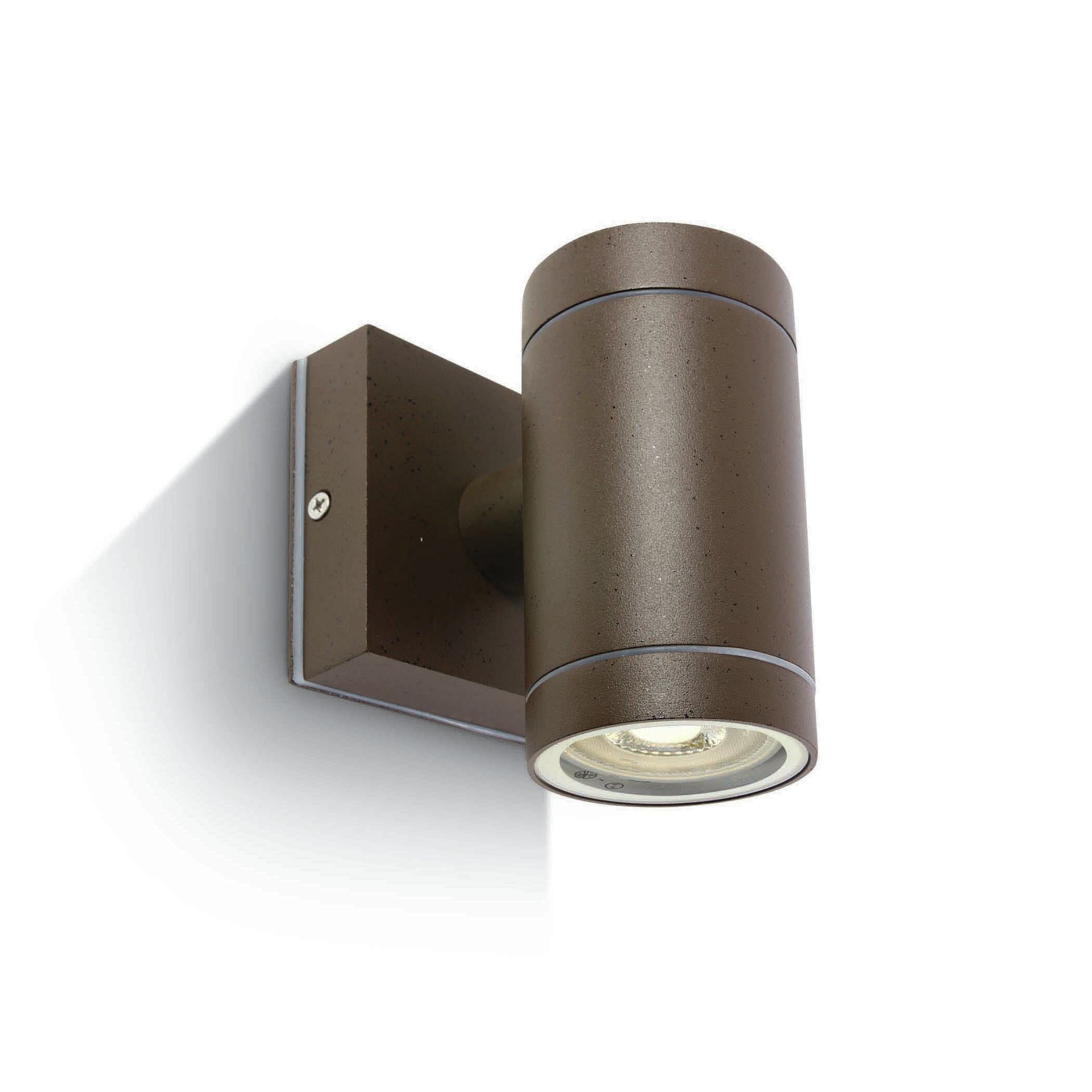 ONE Light Outdoor Cylinders - applique murale d"extérieur - 6,5 x 12,1 cm - IP54 - brun rouille