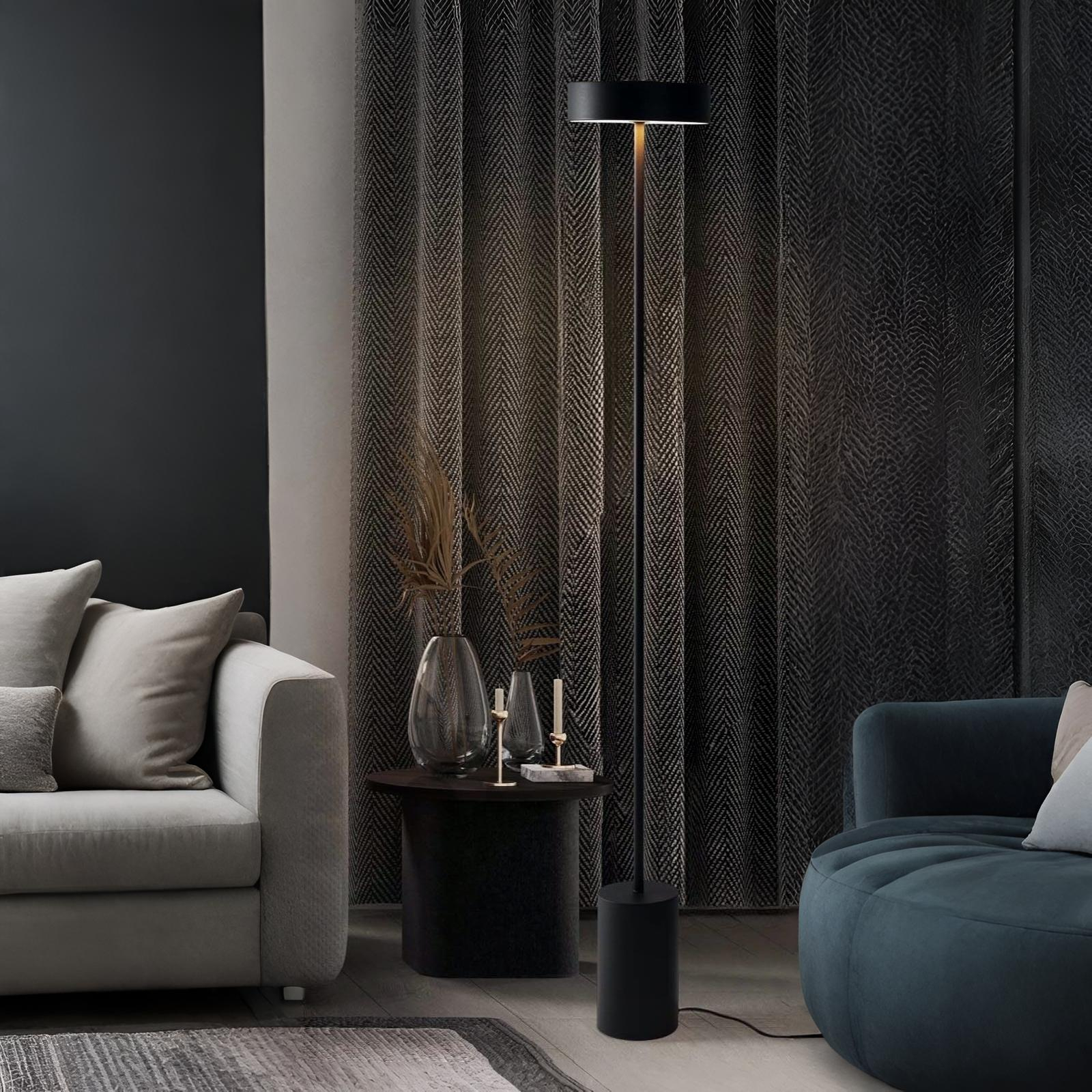 Nova Luce Thea - lampadaire - Ø cm - 17W LED inclus - noir