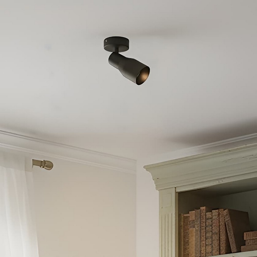 VK Lighting Iluma - applique et plafonnier - Ø ,8 cm - noir
