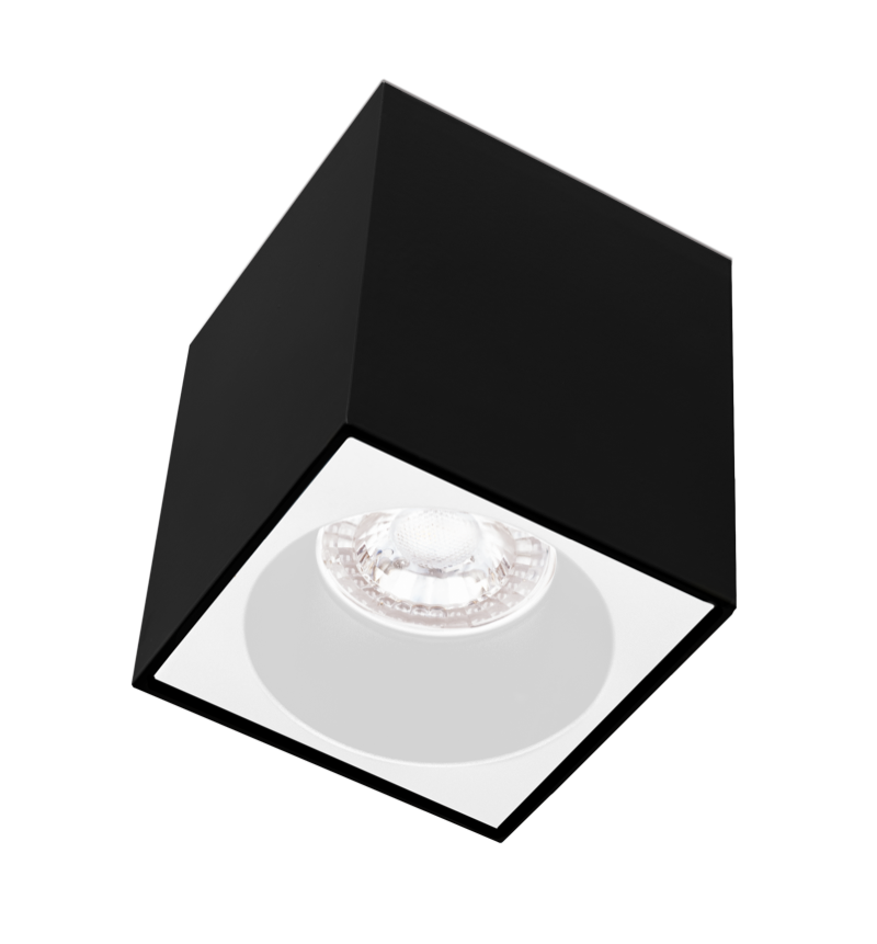 Century Italia Essenza Cube - spot de construction 1L - 9,6 x 9,6 x 10,2 cm - blanc et noir