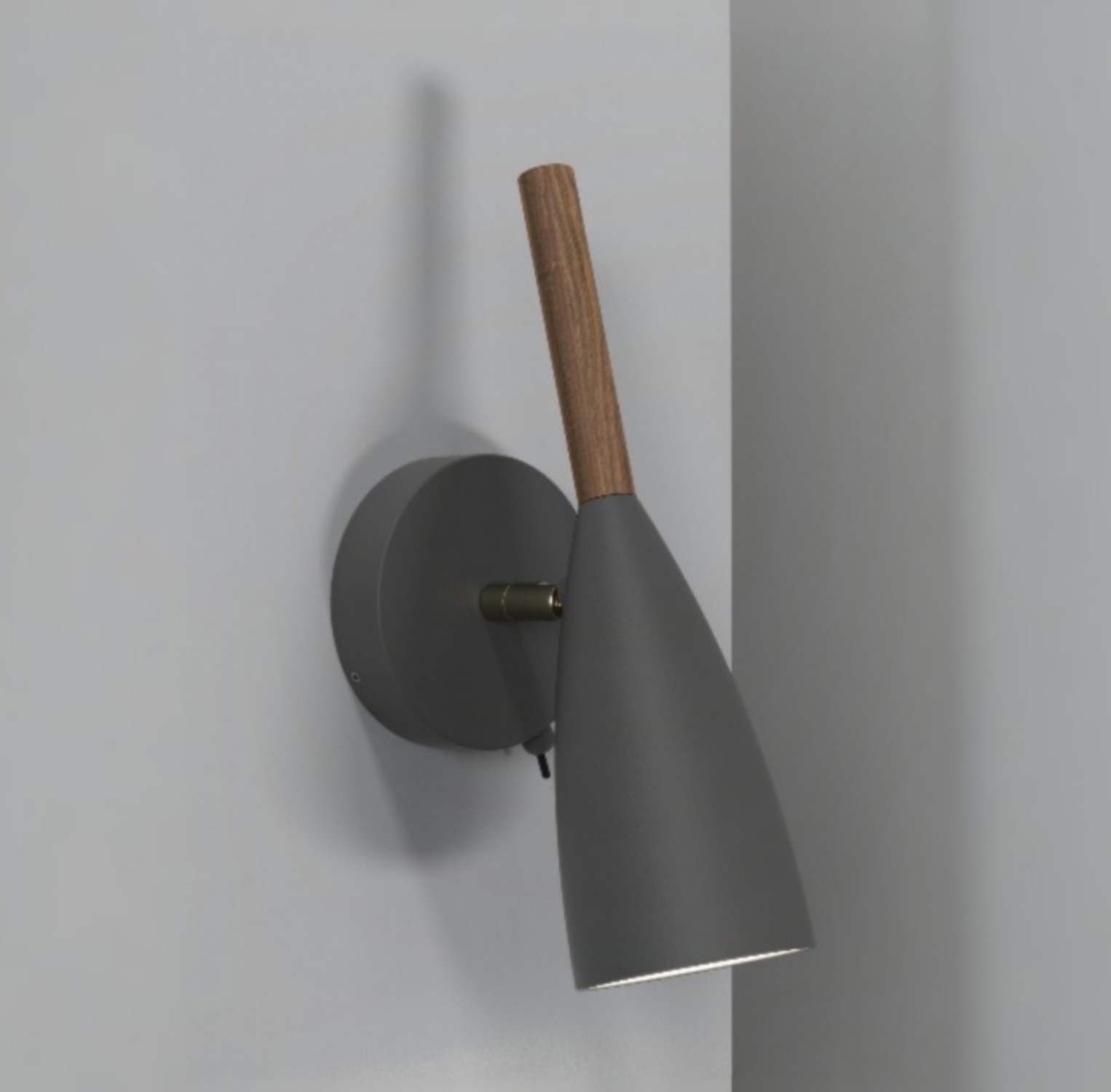 Design for the People Pure 10 - applique murale avec interrupteur - cm - gris