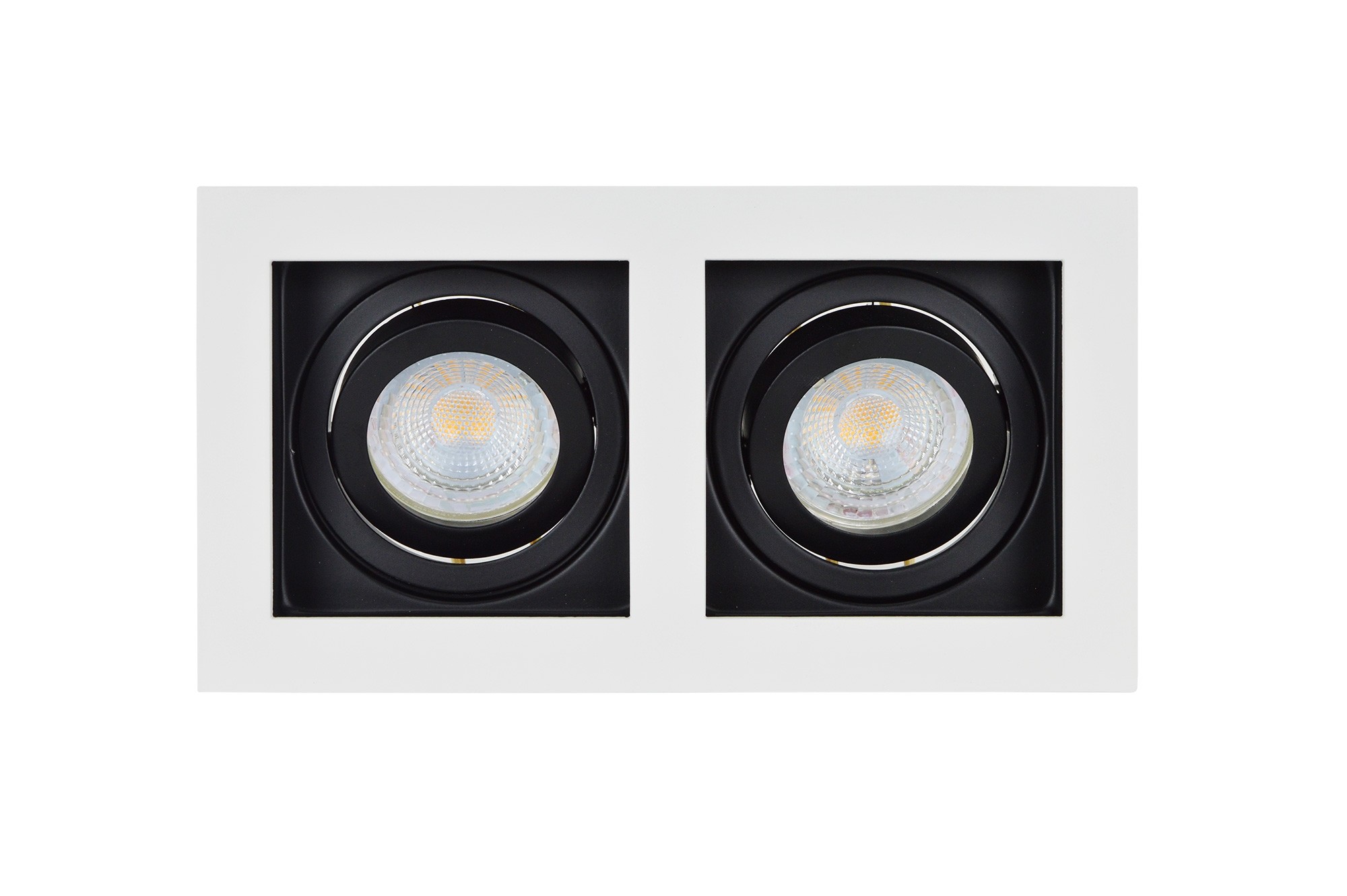Projectlight Bloq 2 - spot encastré - mm, mm format encastré - blanc et noir