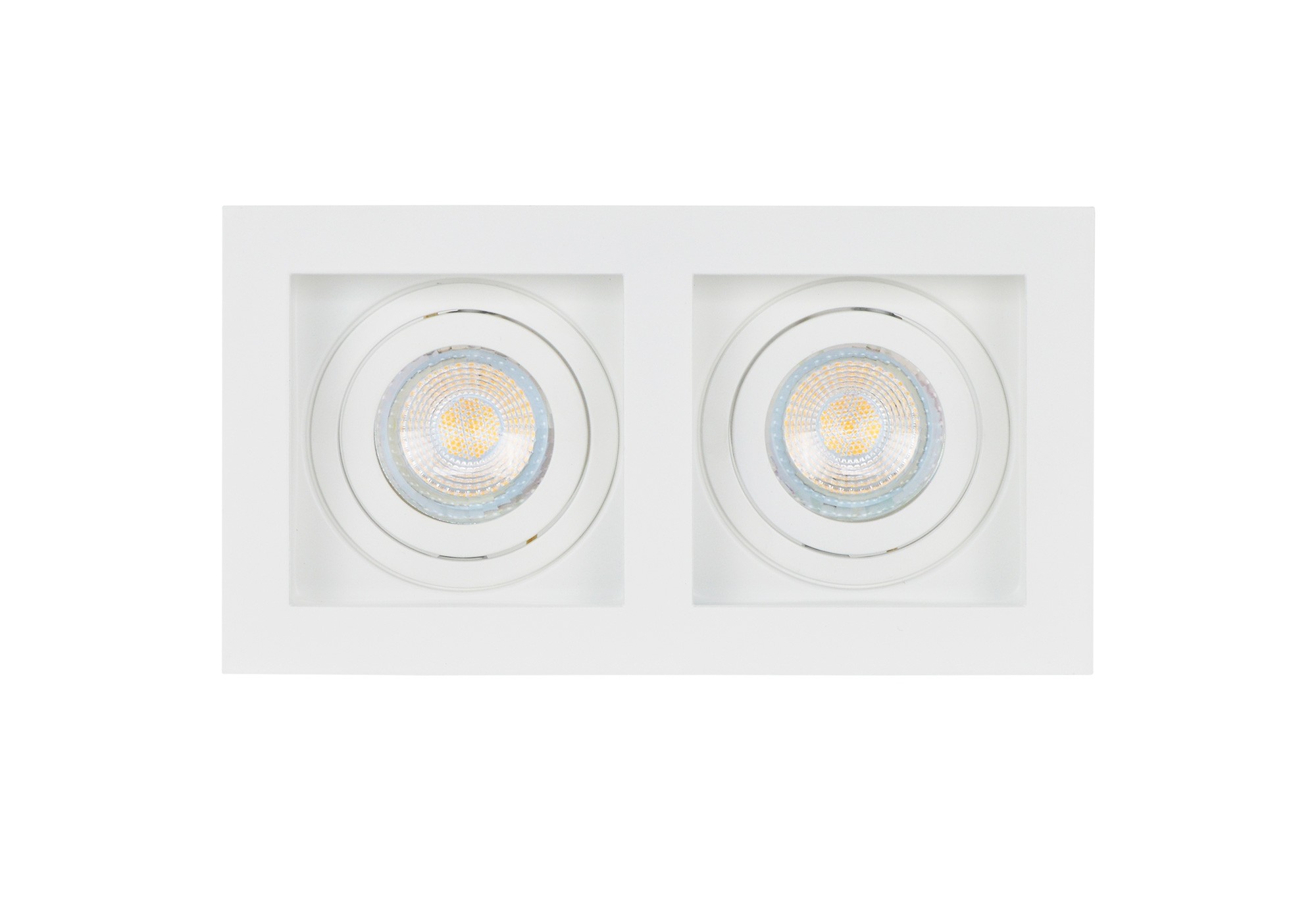 Projectlight Bloq 2L - spot encastré - mm, mm taille d"encastrement - blanc