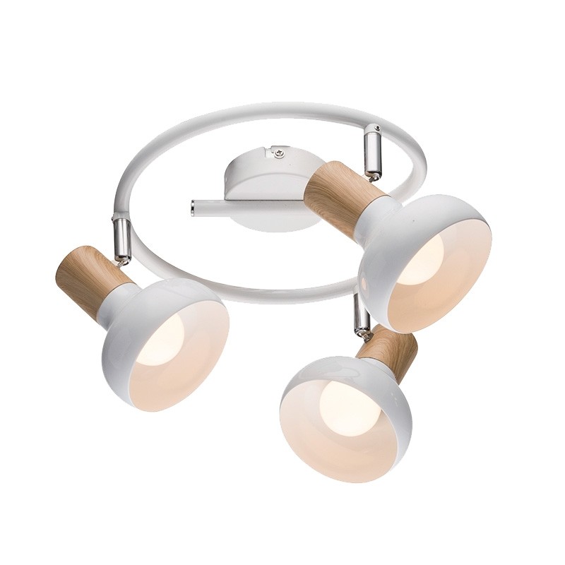 MODÈLE D’EXPOSITION - Elmark Addy - spot plafonnier 3L - Ø ,5 cm - blanc