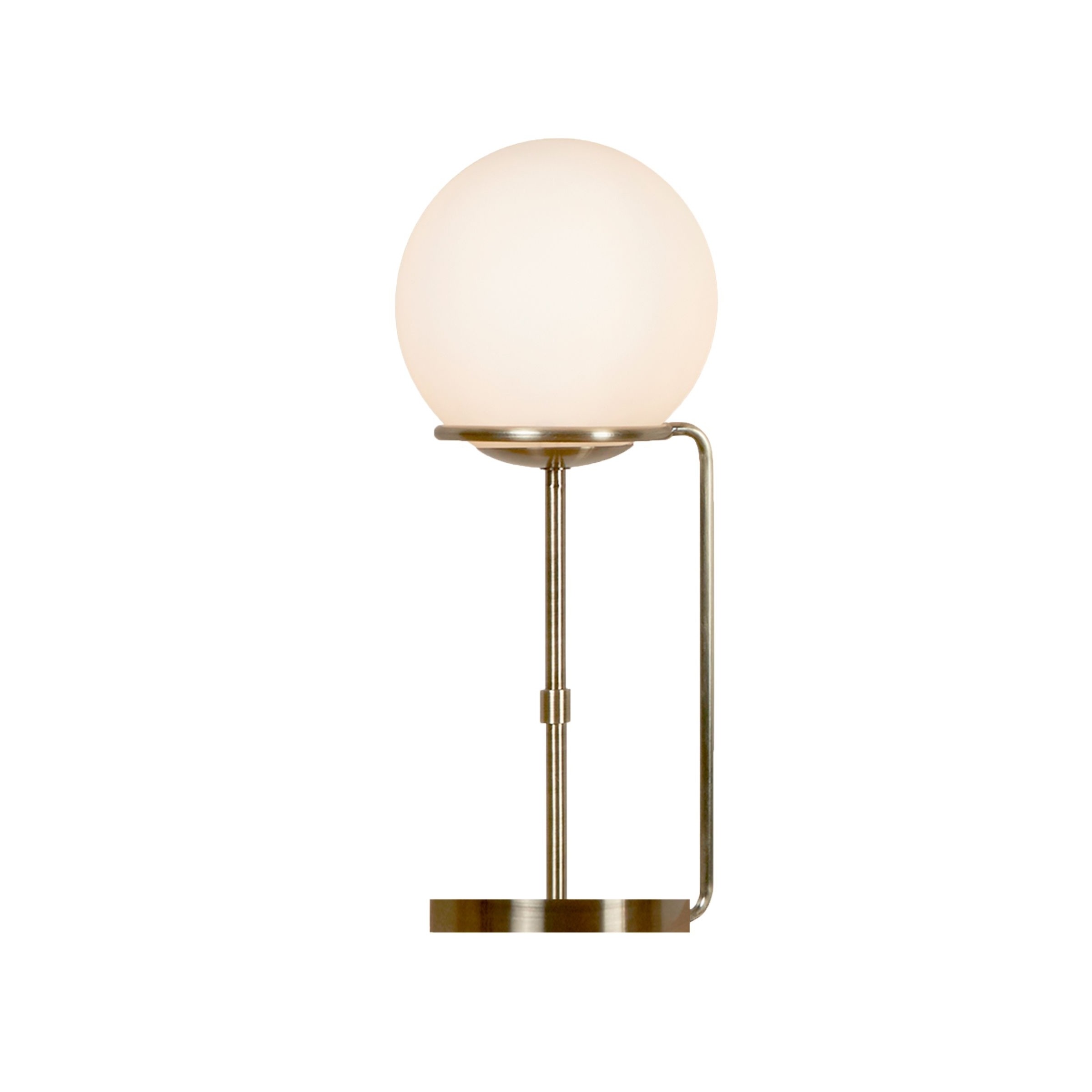 Searchlight Sphere - lampe à poser - Ø cm - laiton antique et blanc opale