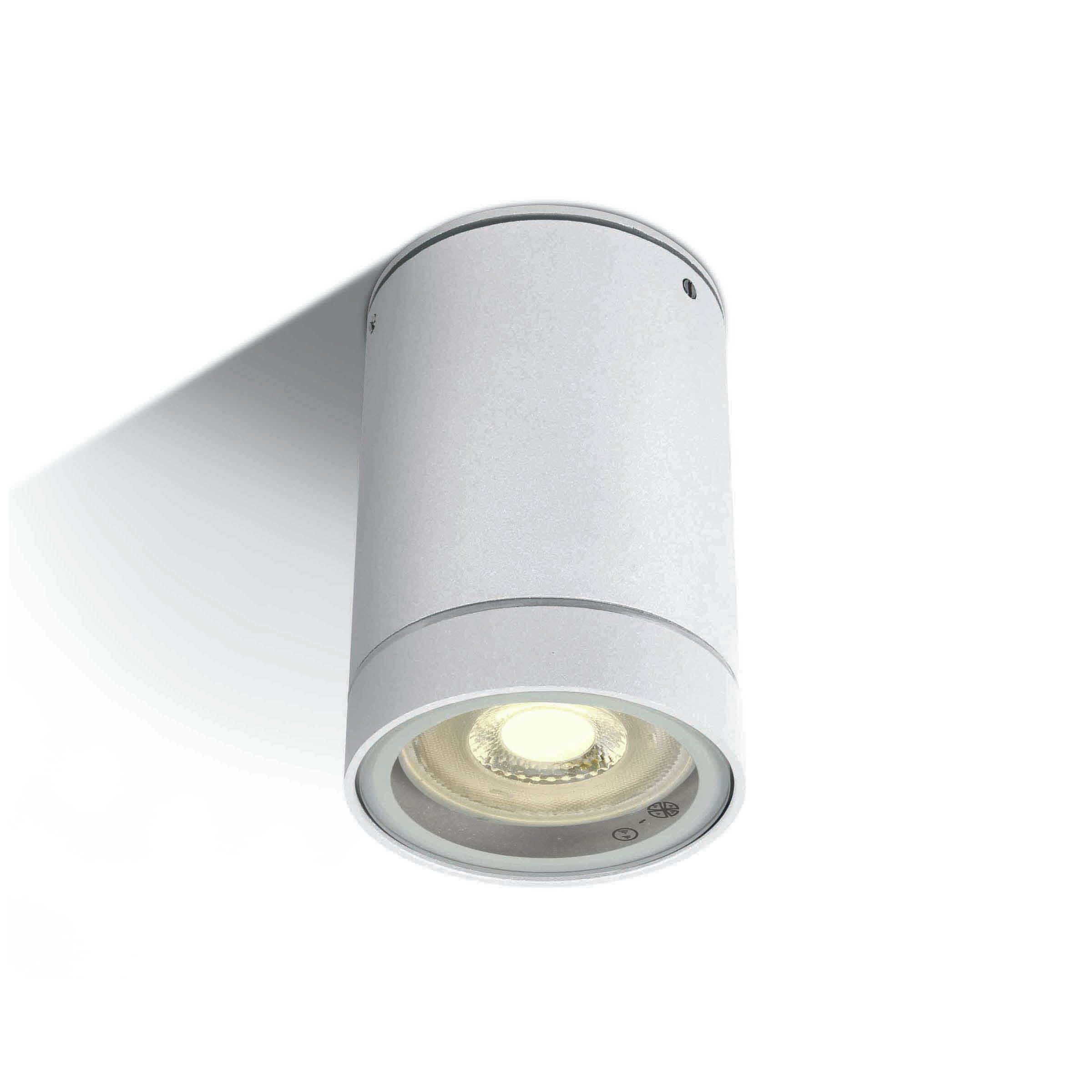 ONE Light GU10 Outdoor Cylinders - plafonnier d"extérieur - Ø 6,5 x 9,5 cm - IP54 - blanc
