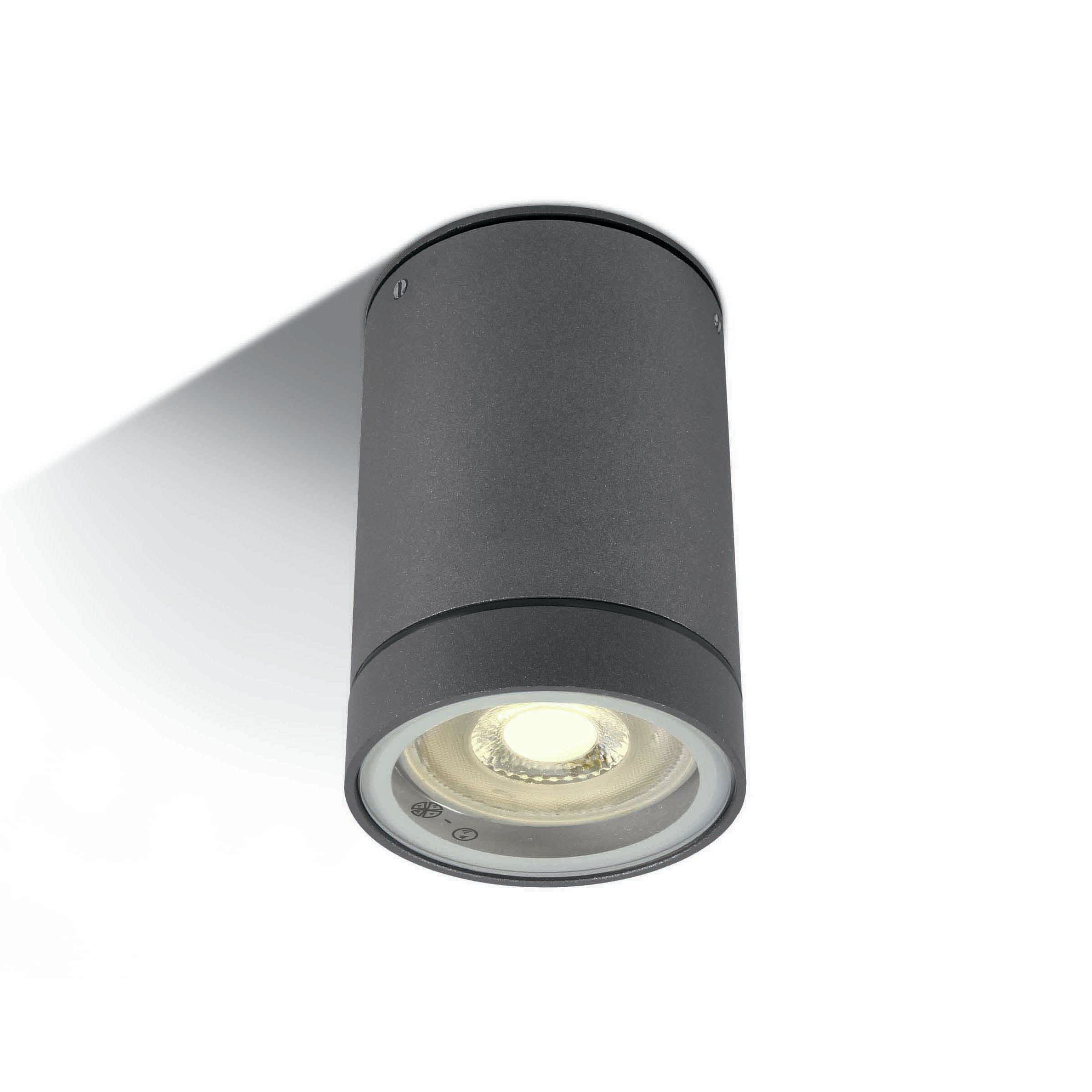 ONE Light GU10 Outdoor Cylinders - plafonnier d"extérieur - Ø 6,5 x 9,5 cm - IP54 - anthracite