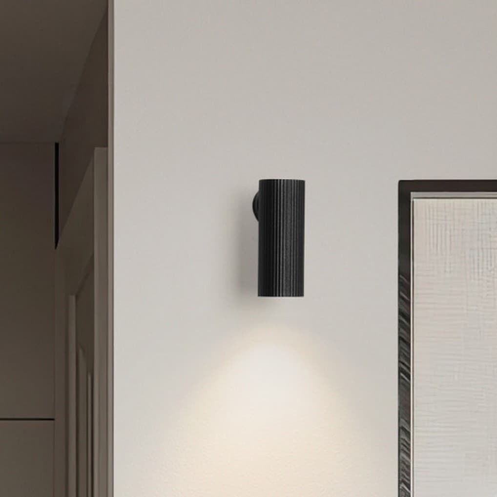 Nova Luce Comet - applique murale - x 7 cm - noir sablé