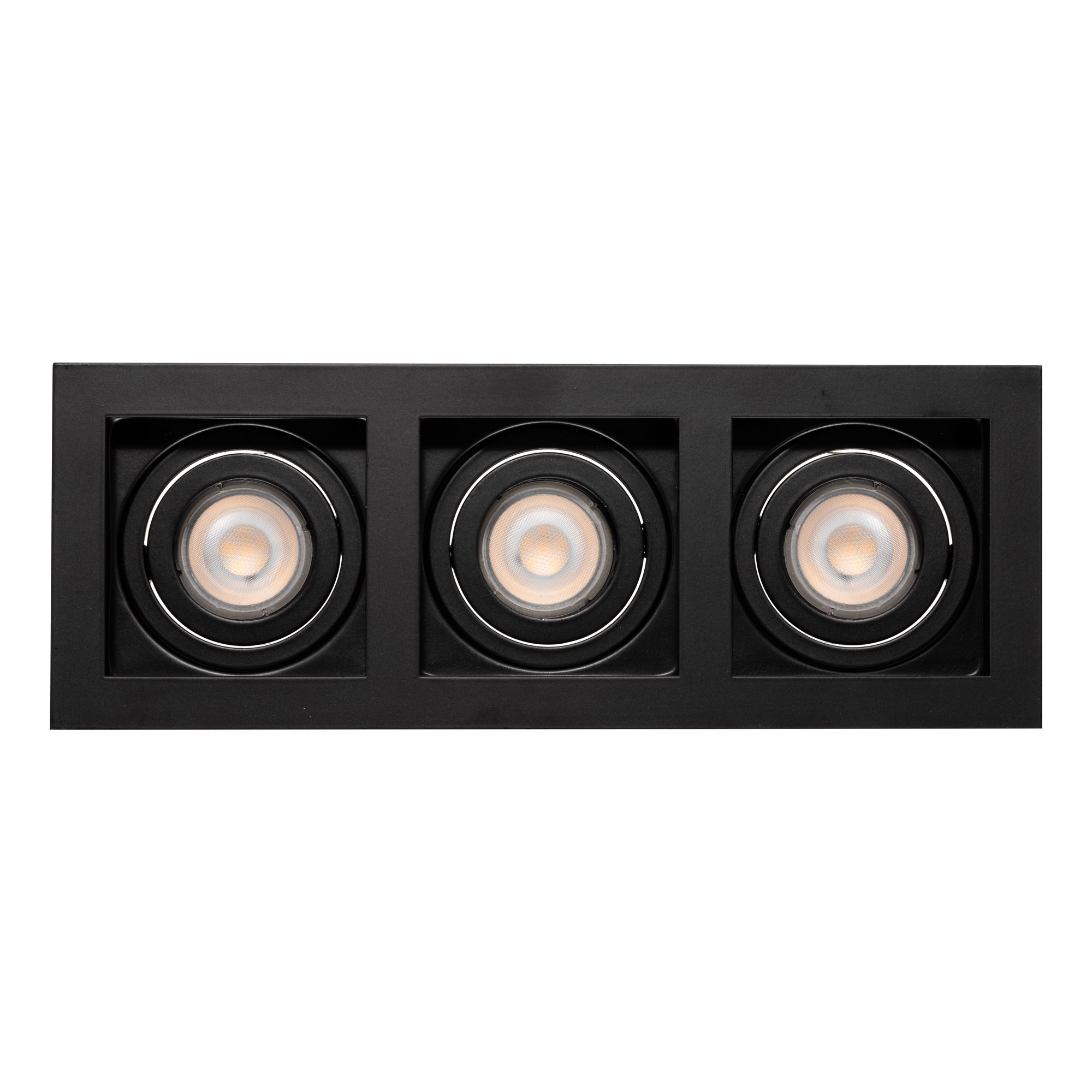 Projectlight Bloq 3L - spot encastrable - mm, mm encastrable - noir
