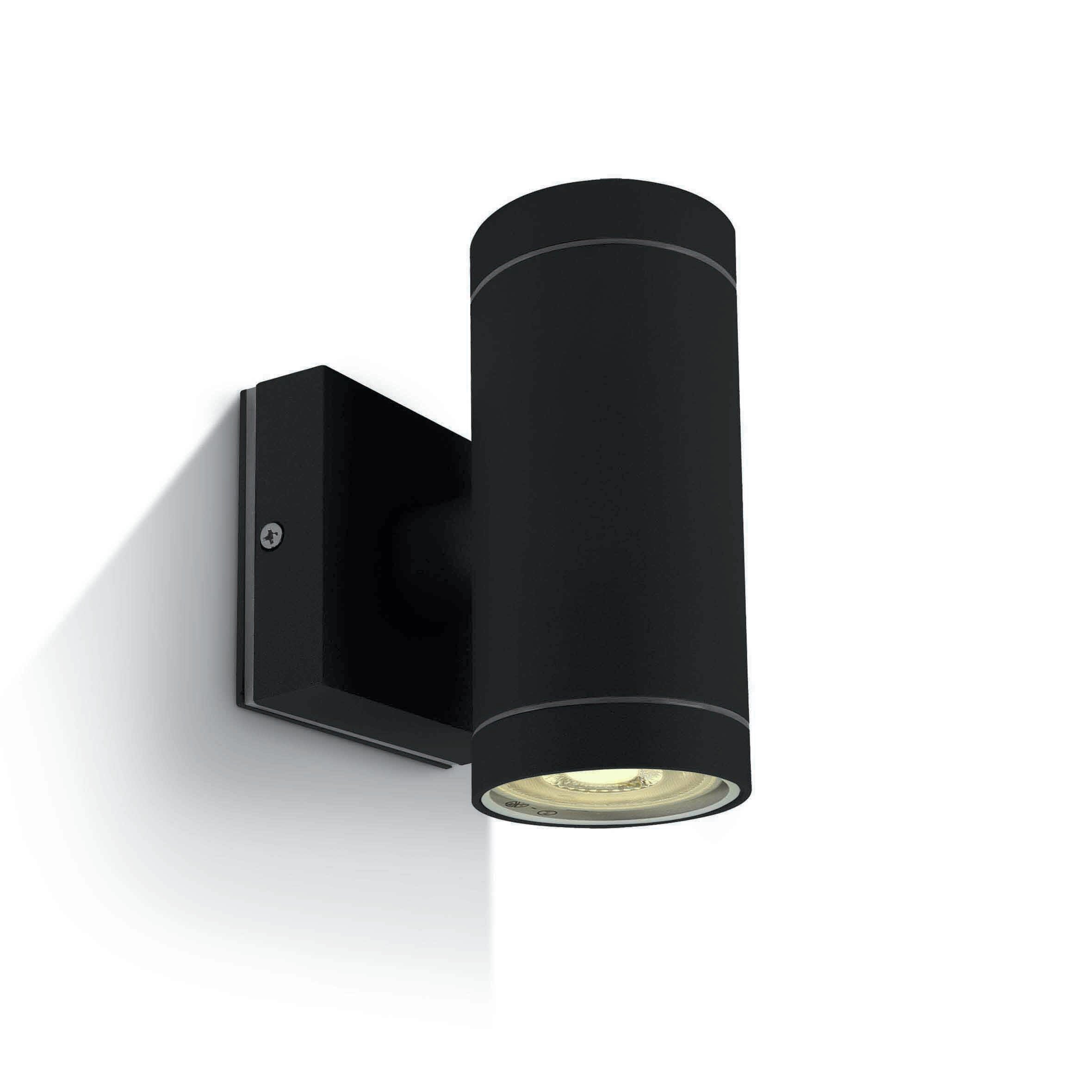 ONE Light GU10 Outdoor Cylinders - applique murale d"extérieur - Ø 6,5 x 14,2 cm - IP54 - noir