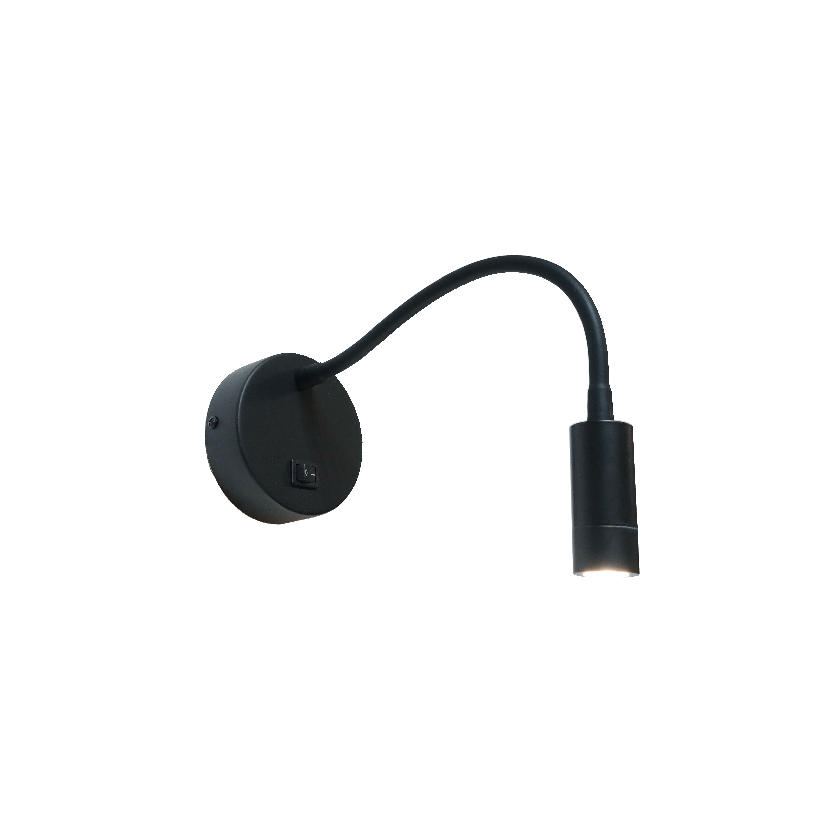 Artdelight Flexi - applique murale avec interrupteur - Ø cm - 3W LED inclus - noir