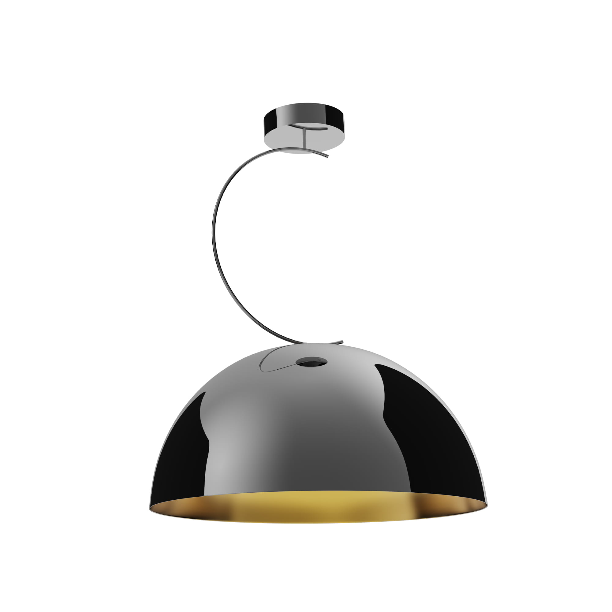 Maxlight Twenty - lampe suspendue - Ø cm - noir et or