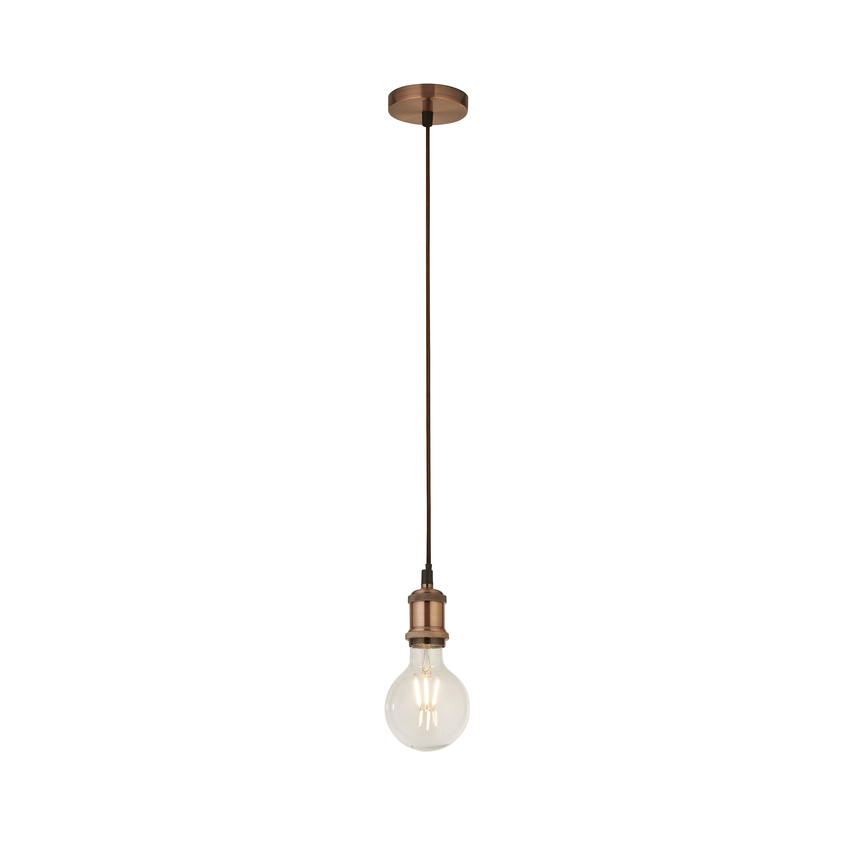 Searchlight Suspension - lampe suspendue - Ø 9,8 x - cuivre antique
