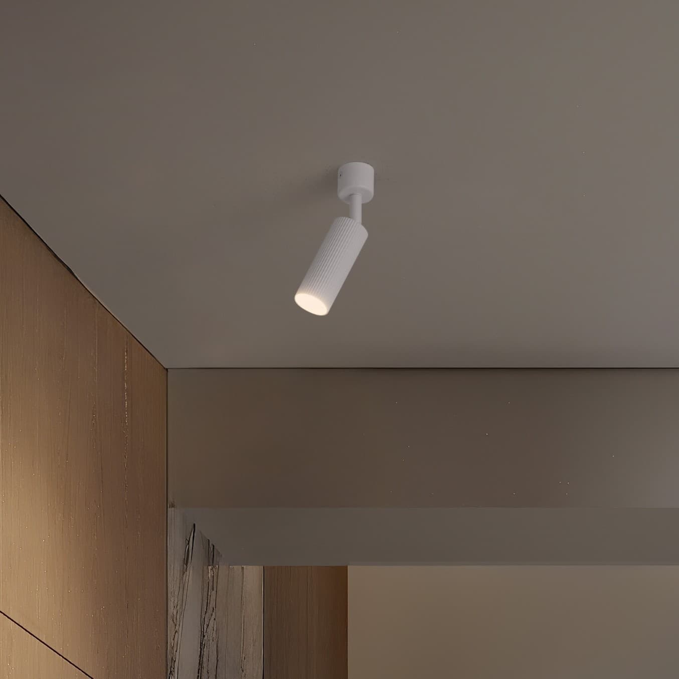Nova Luce Comet - plafonnier - Ø cm - blanc sable — vue 3