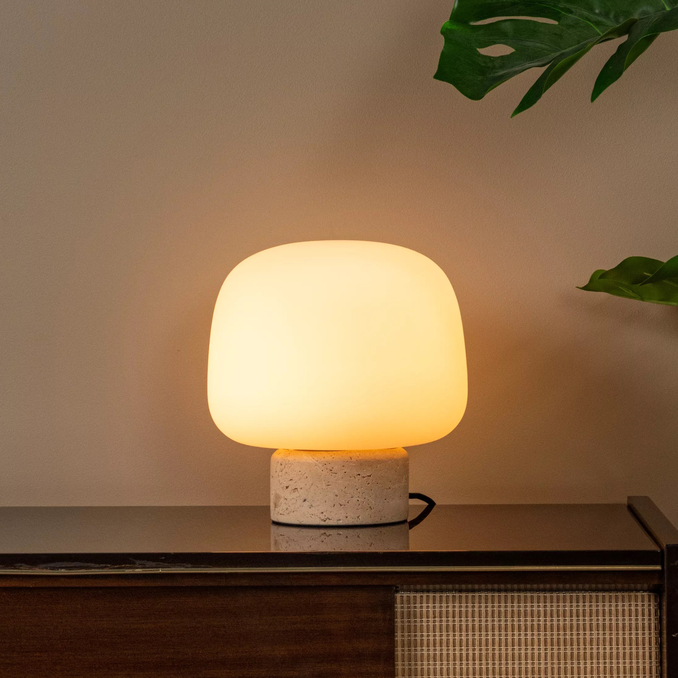 Lucide Anston - lampe à poser - Ø cm - taupe