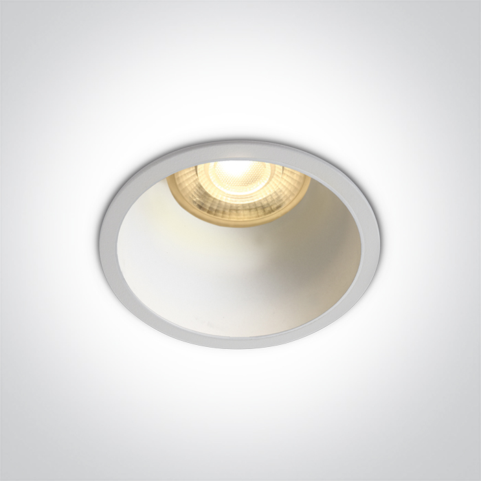 ONE Light Semi Trimless - spot encastré - Ø 69 mm, Ø 64 mm à encastrer - blanc