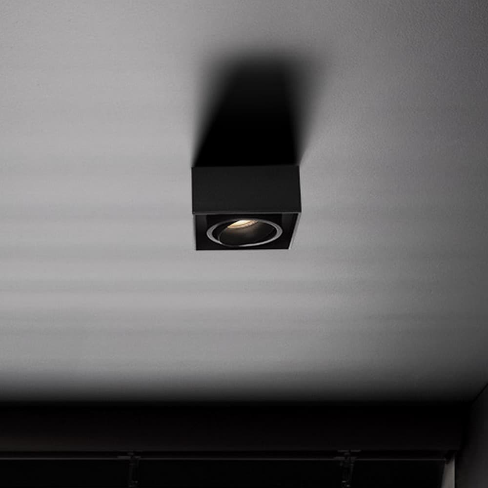 Nova Luce Brook - spot encastré - 9,6 x 9,6 x 7,8 cm, encastré 79 mm - noir