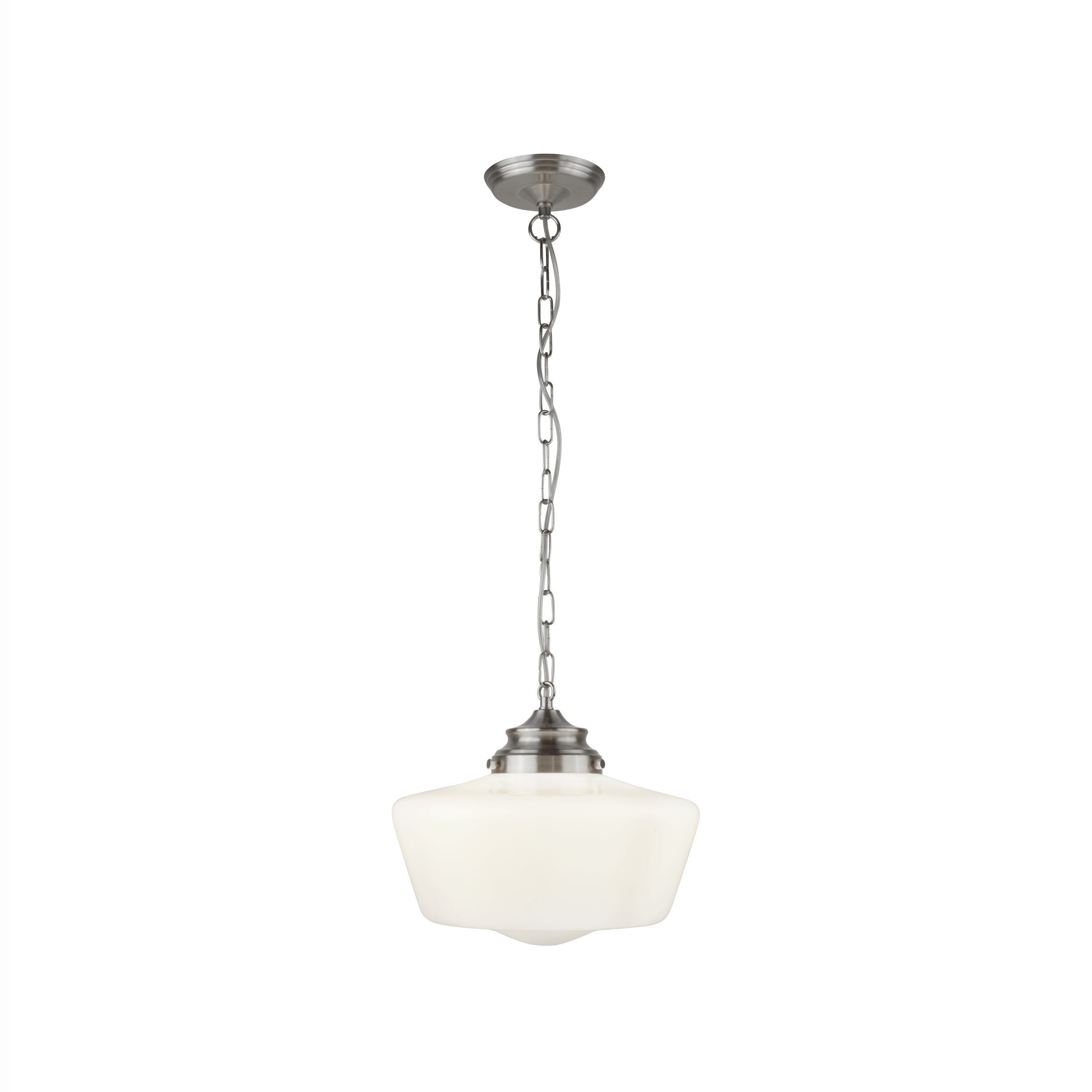 Searchlight School House - lampe suspendue - Ø cm - IP44 - argent satiné