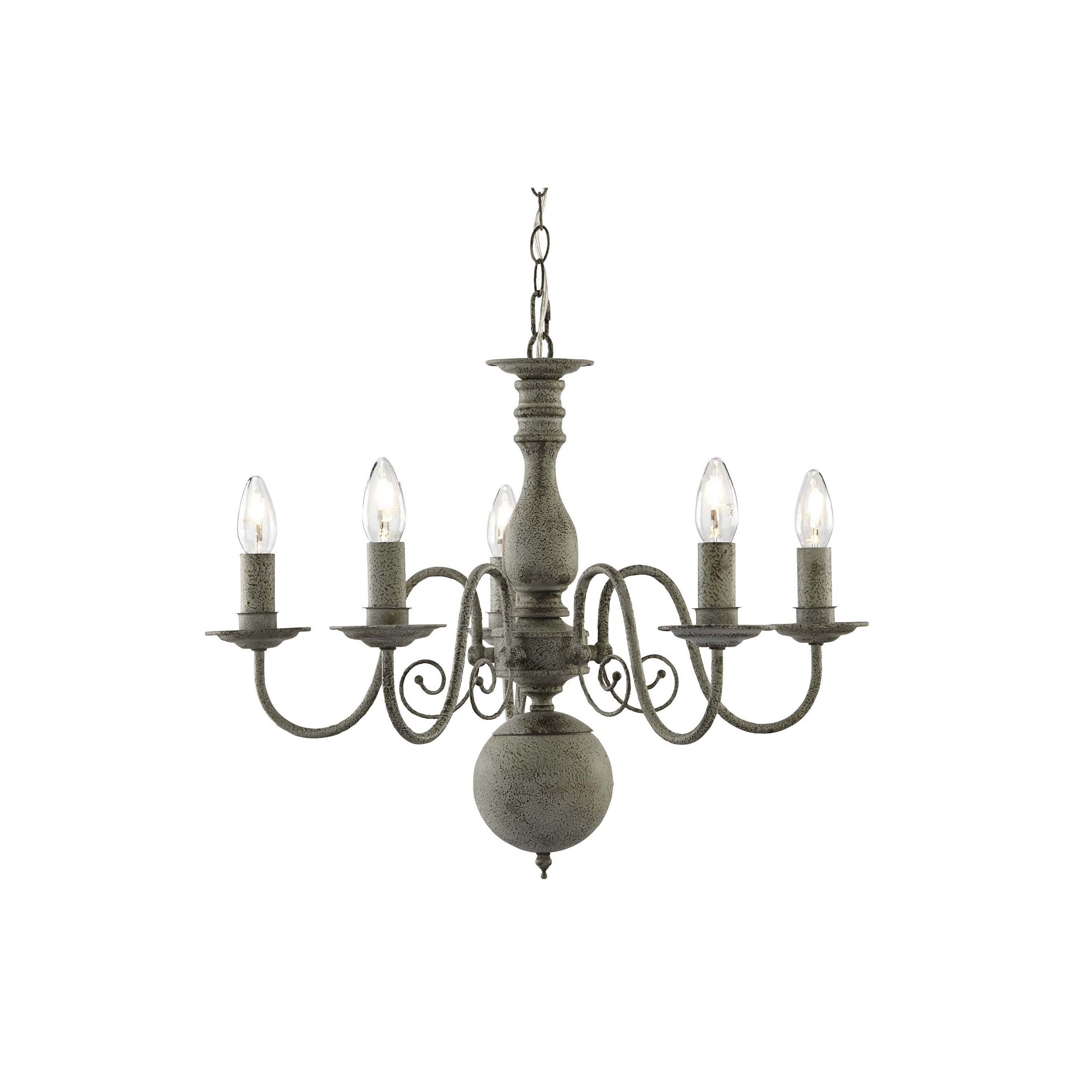 Searchlight Greythorne - lustre - Ø cm - gris
