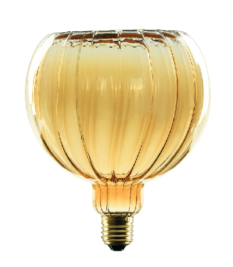 Segula Ampoule LED - Globe flottant droit - Ø ,5 cm - E27 - 6W dimmable - 1900K - ambre