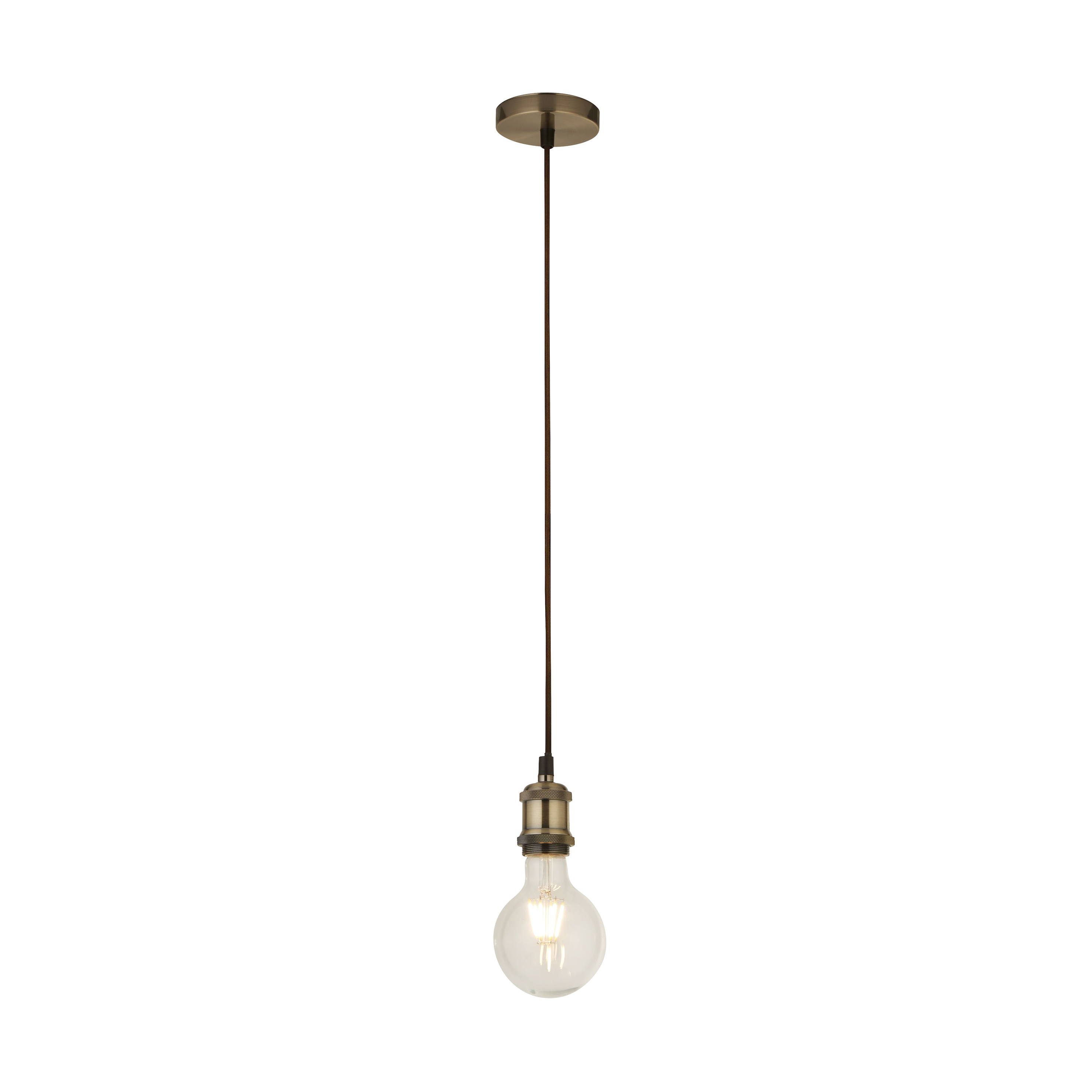 Searchlight Suspension - lampe suspendue - Ø 9,8 x - laiton antique