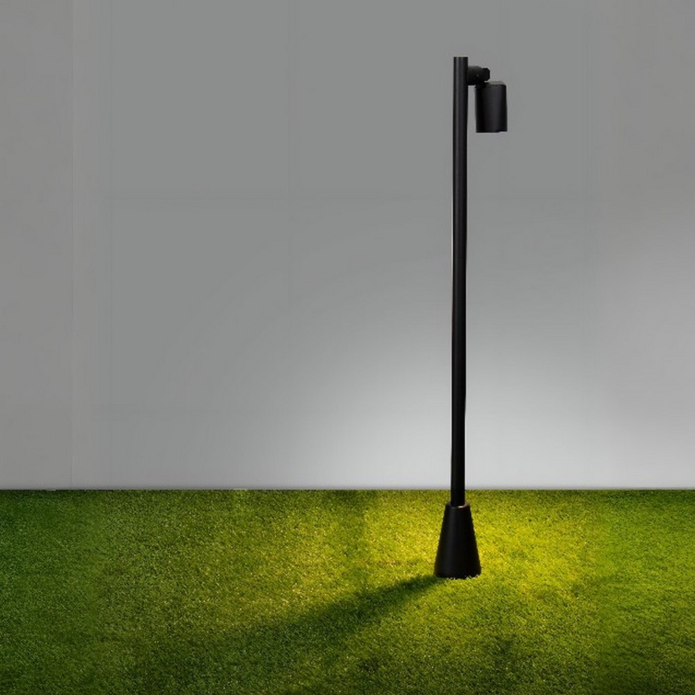 Nova Luce Spy - lampe de jardin - Ø 7,5 x cm - IP65 - noir sablé
